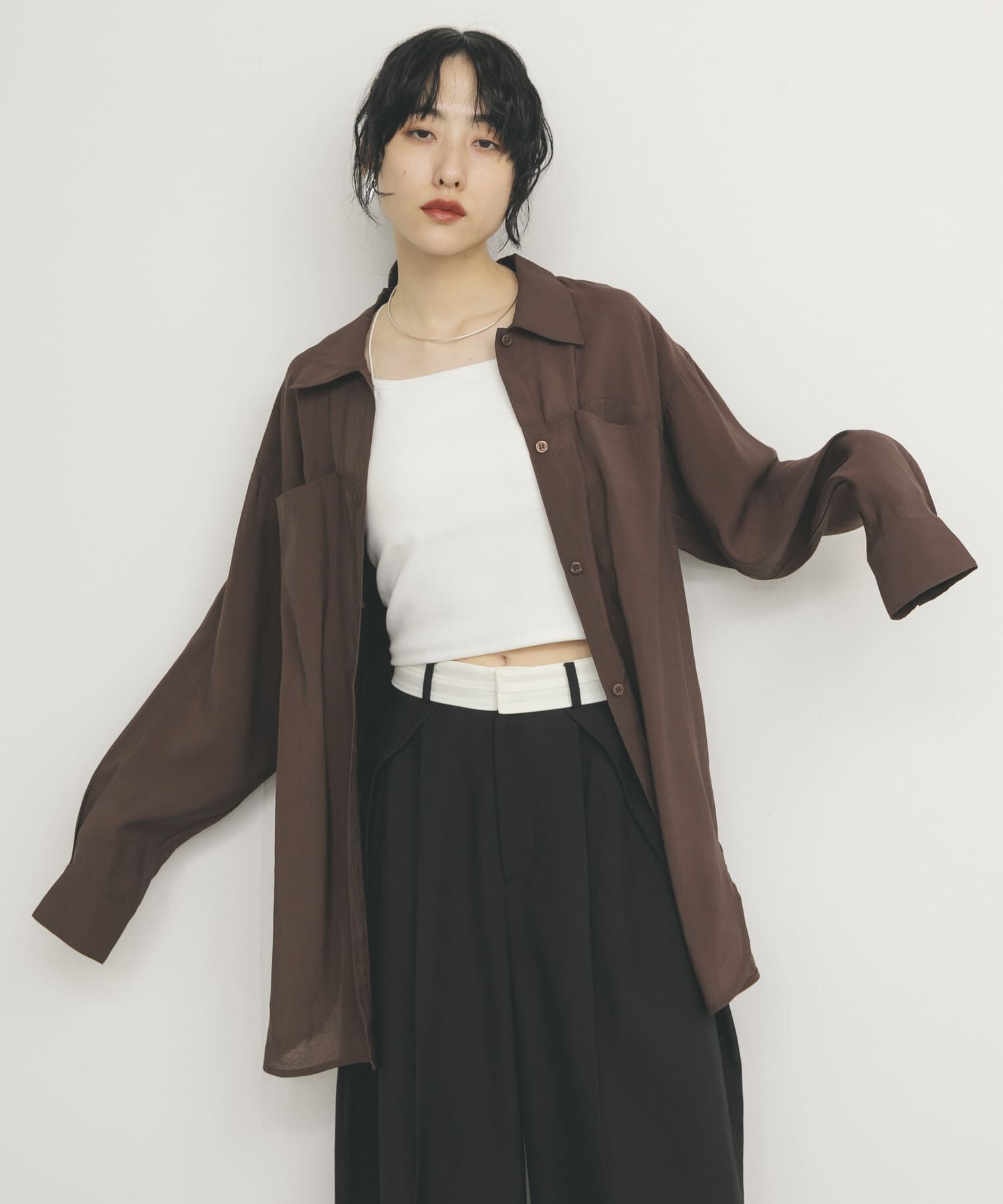  「シアーロングシャツ」|シャツ・ブラウス|