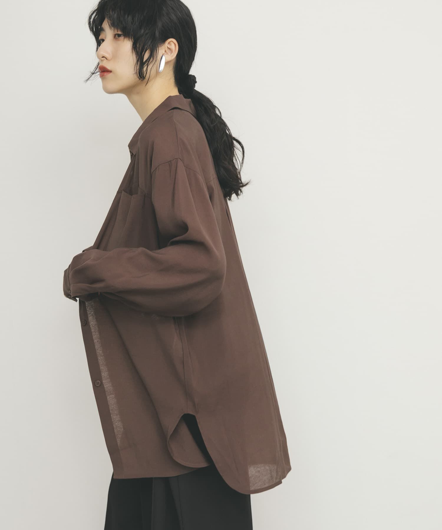  「シアーロングシャツ」|シャツ・ブラウス|