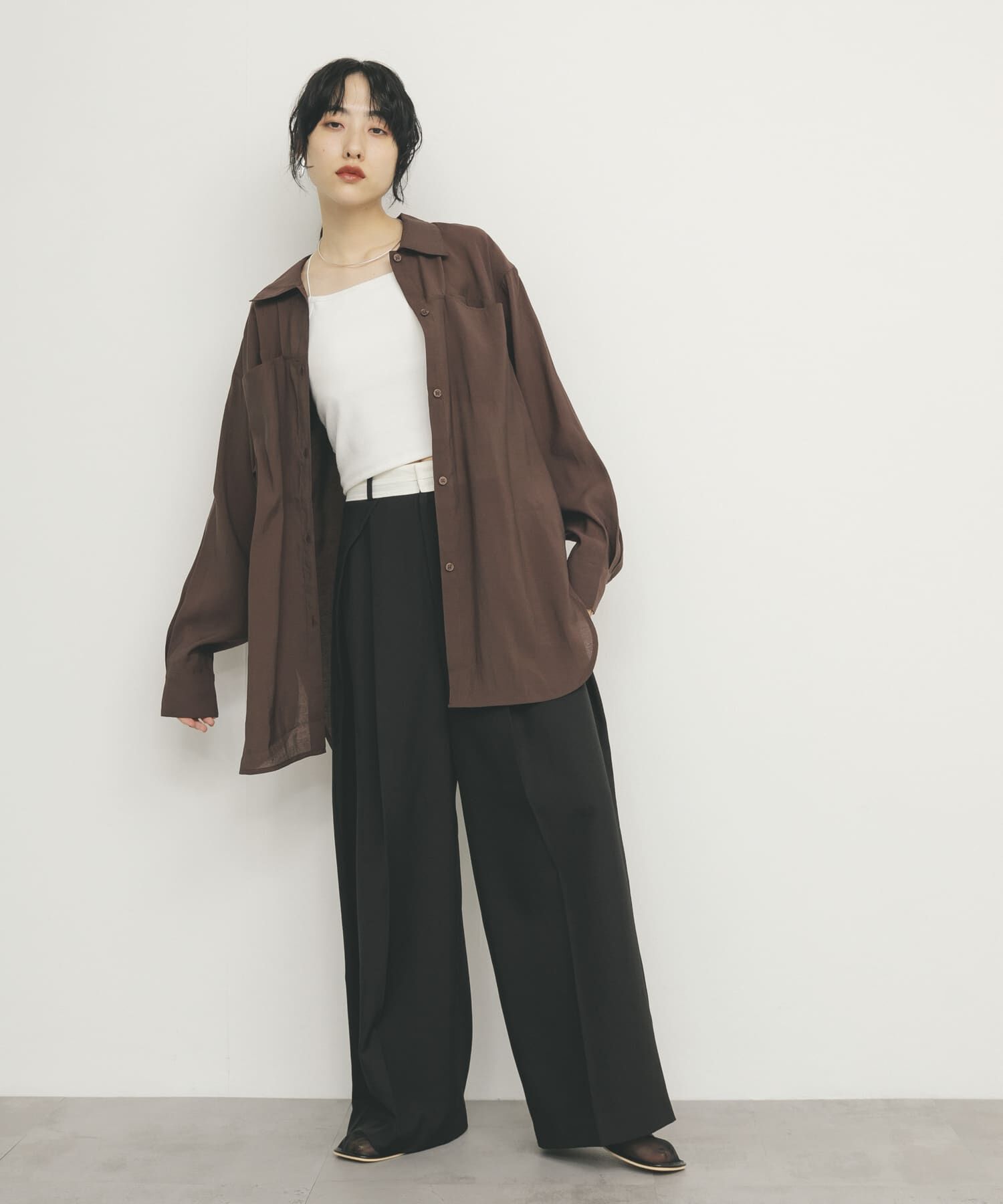  「シアーロングシャツ」|シャツ・ブラウス|