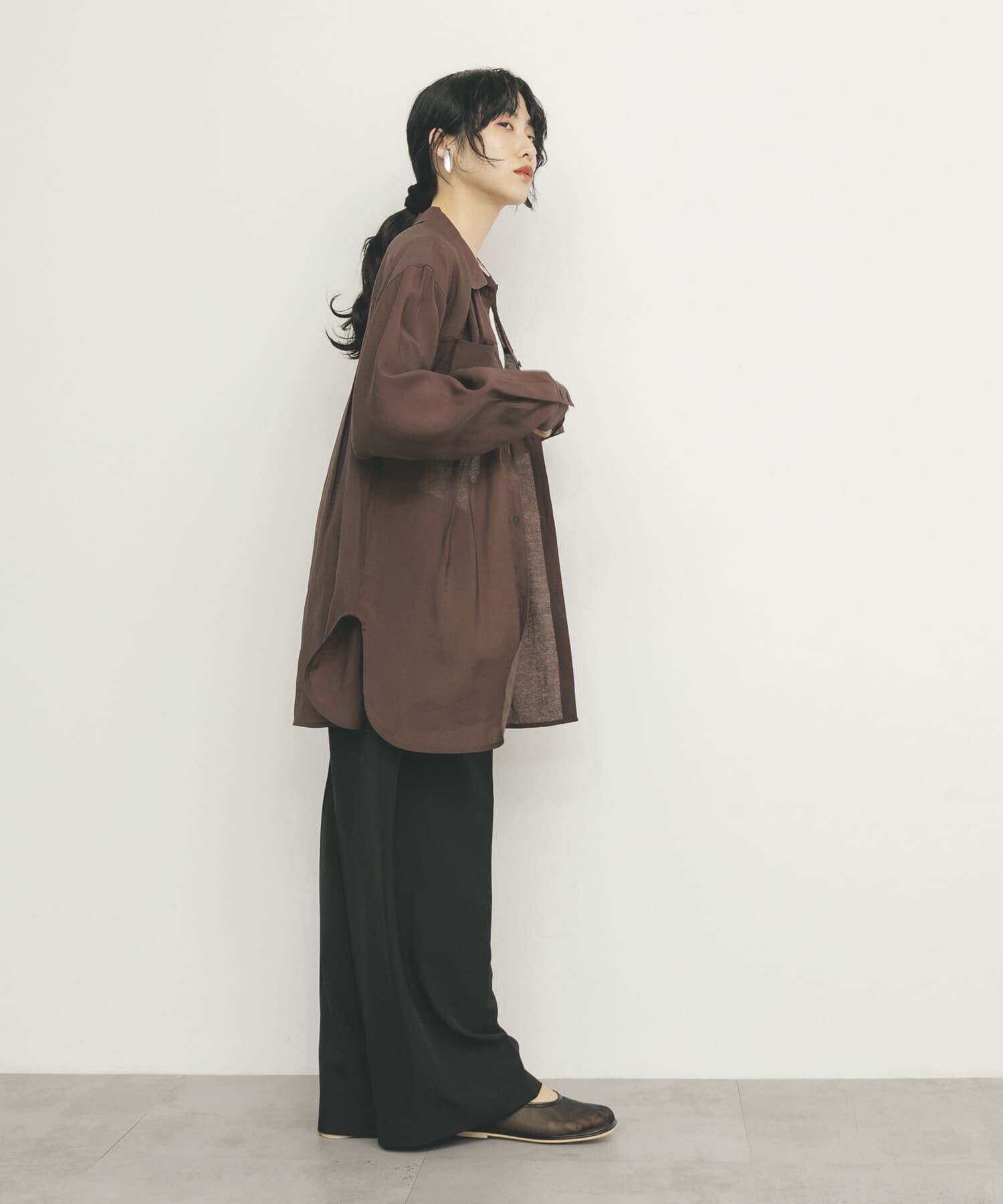  「シアーロングシャツ」|シャツ・ブラウス|