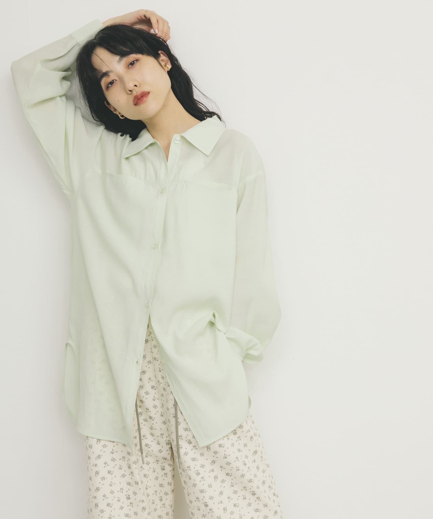  「シアーロングシャツ」|シャツ・ブラウス|