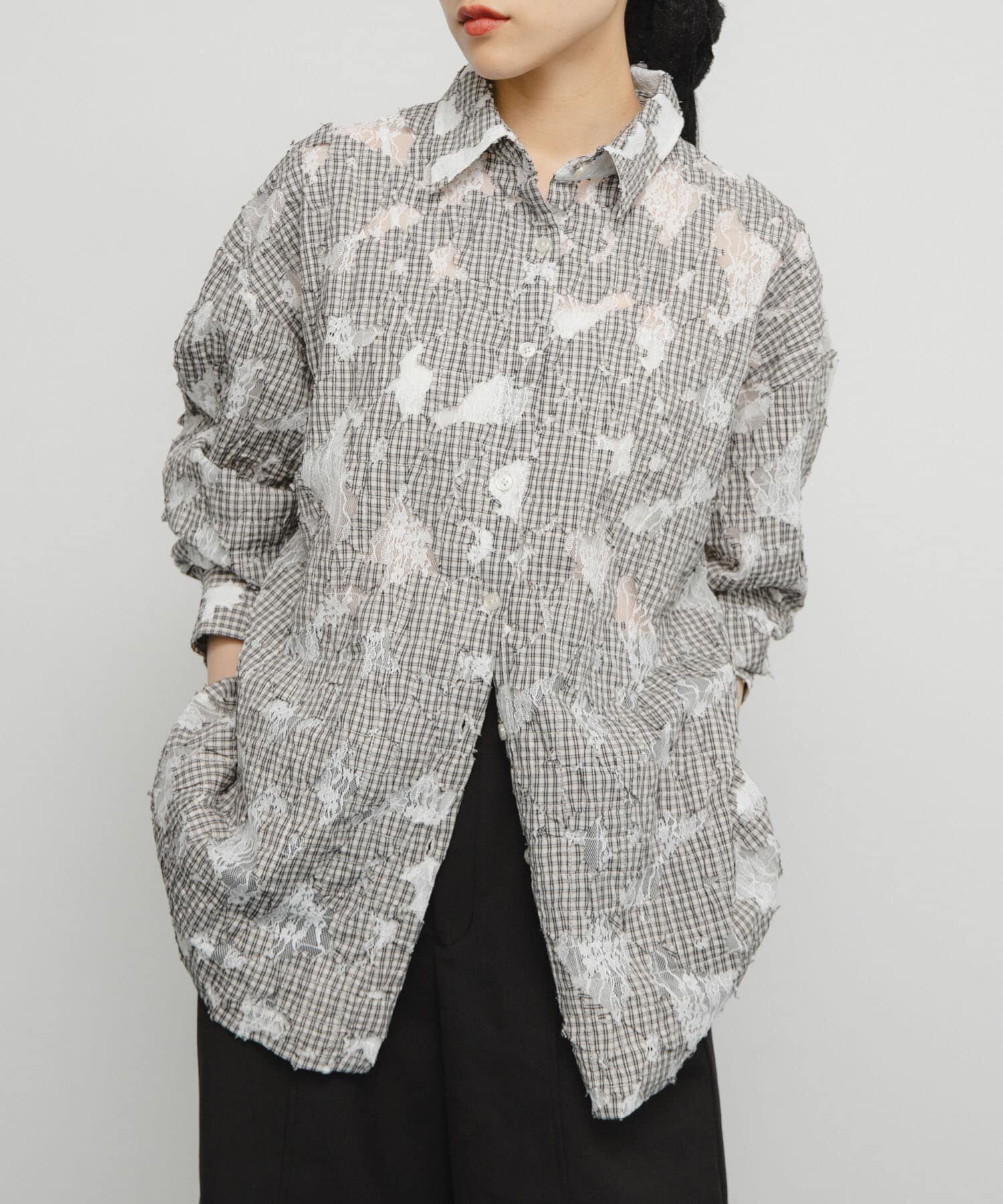  「ステッチングチェックシャツ」|シャツ・ブラウス|