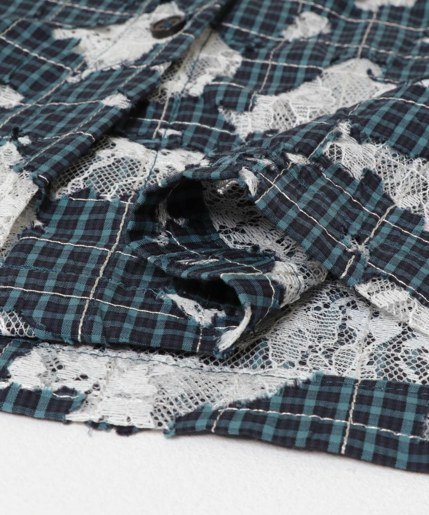  「ステッチングチェックシャツ」|シャツ・ブラウス|