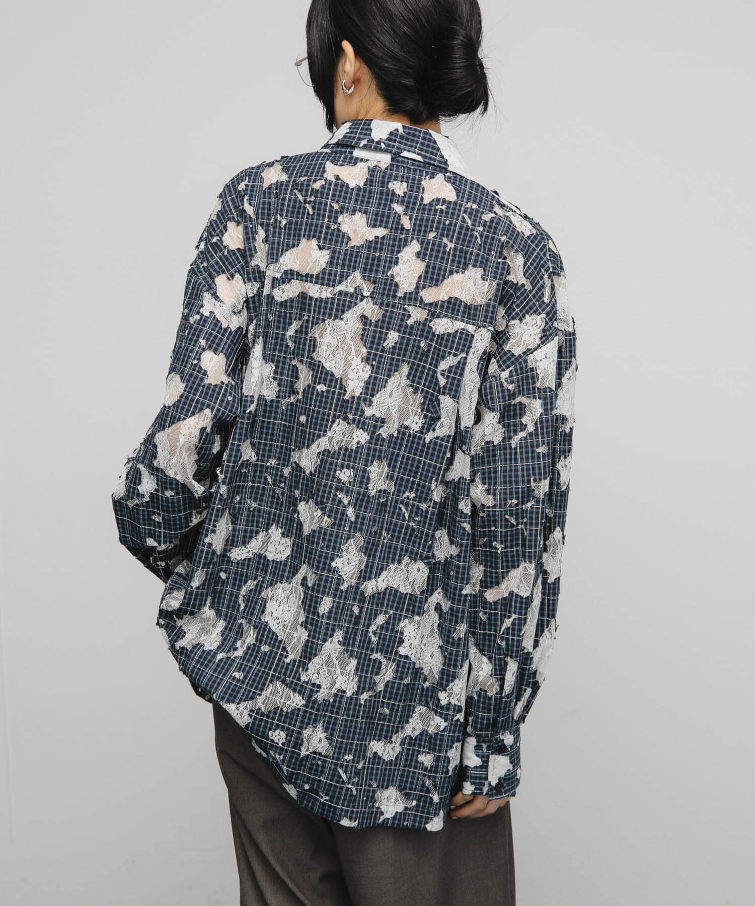  「ステッチングチェックシャツ」|シャツ・ブラウス|