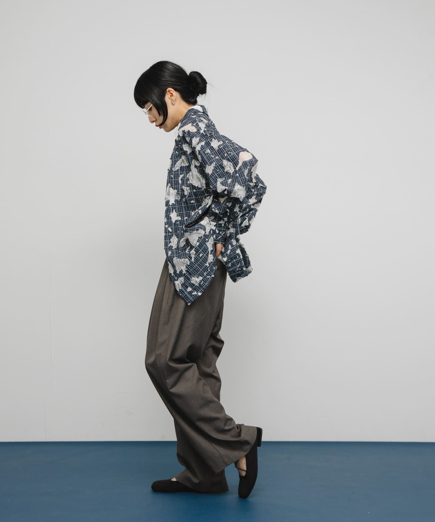  「ステッチングチェックシャツ」|シャツ・ブラウス|