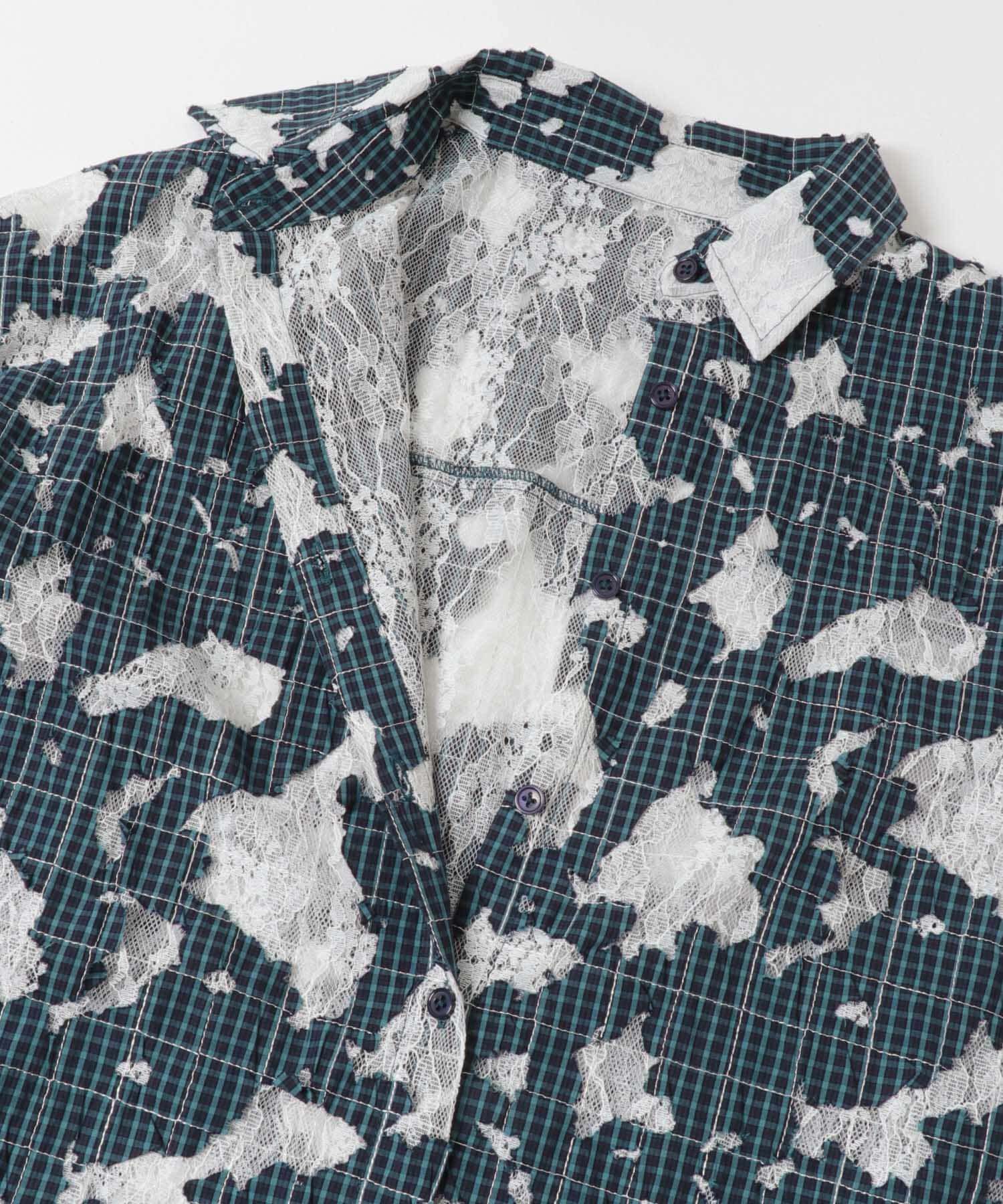  「ステッチングチェックシャツ」|シャツ・ブラウス|