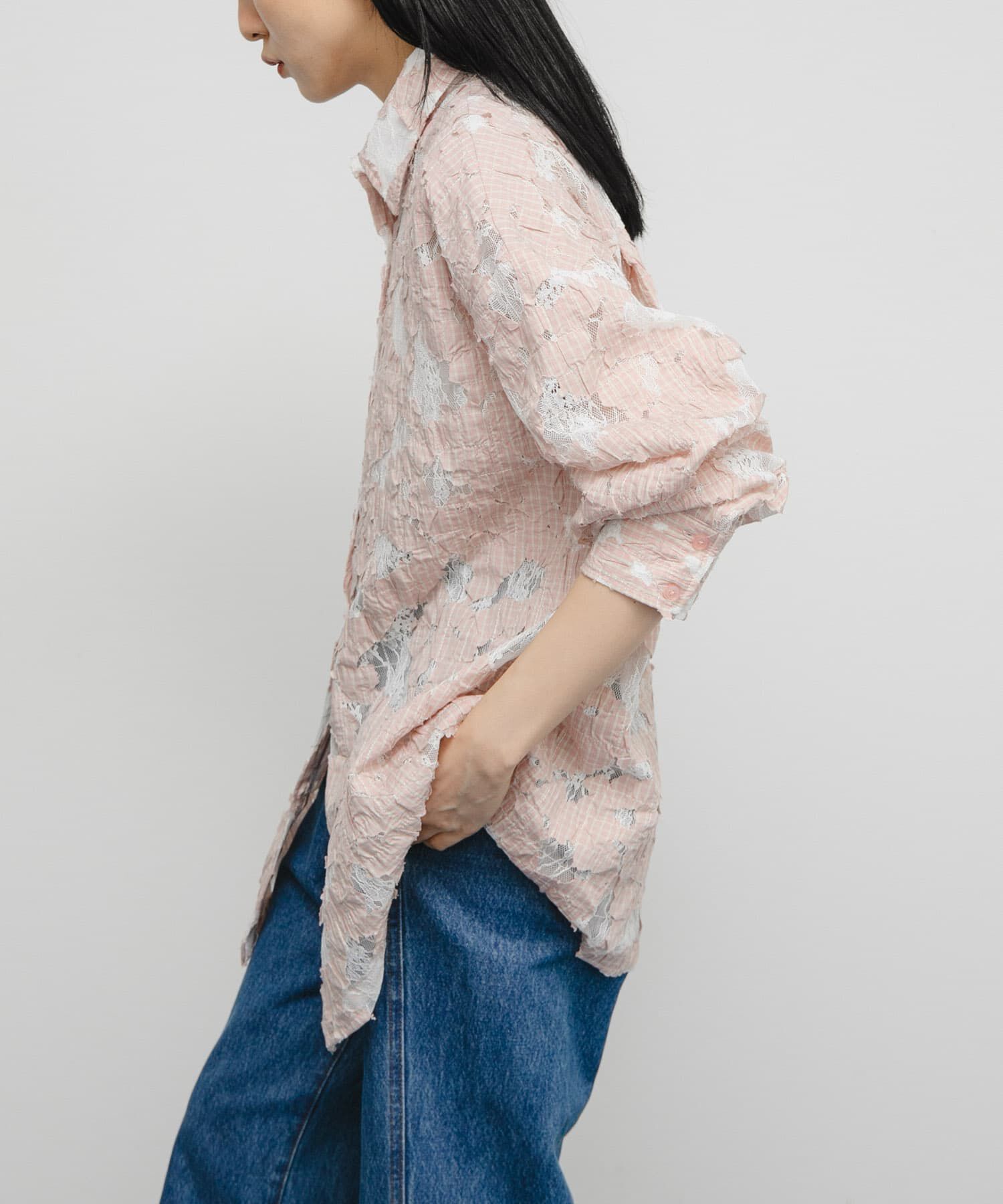  「ステッチングチェックシャツ」|シャツ・ブラウス|