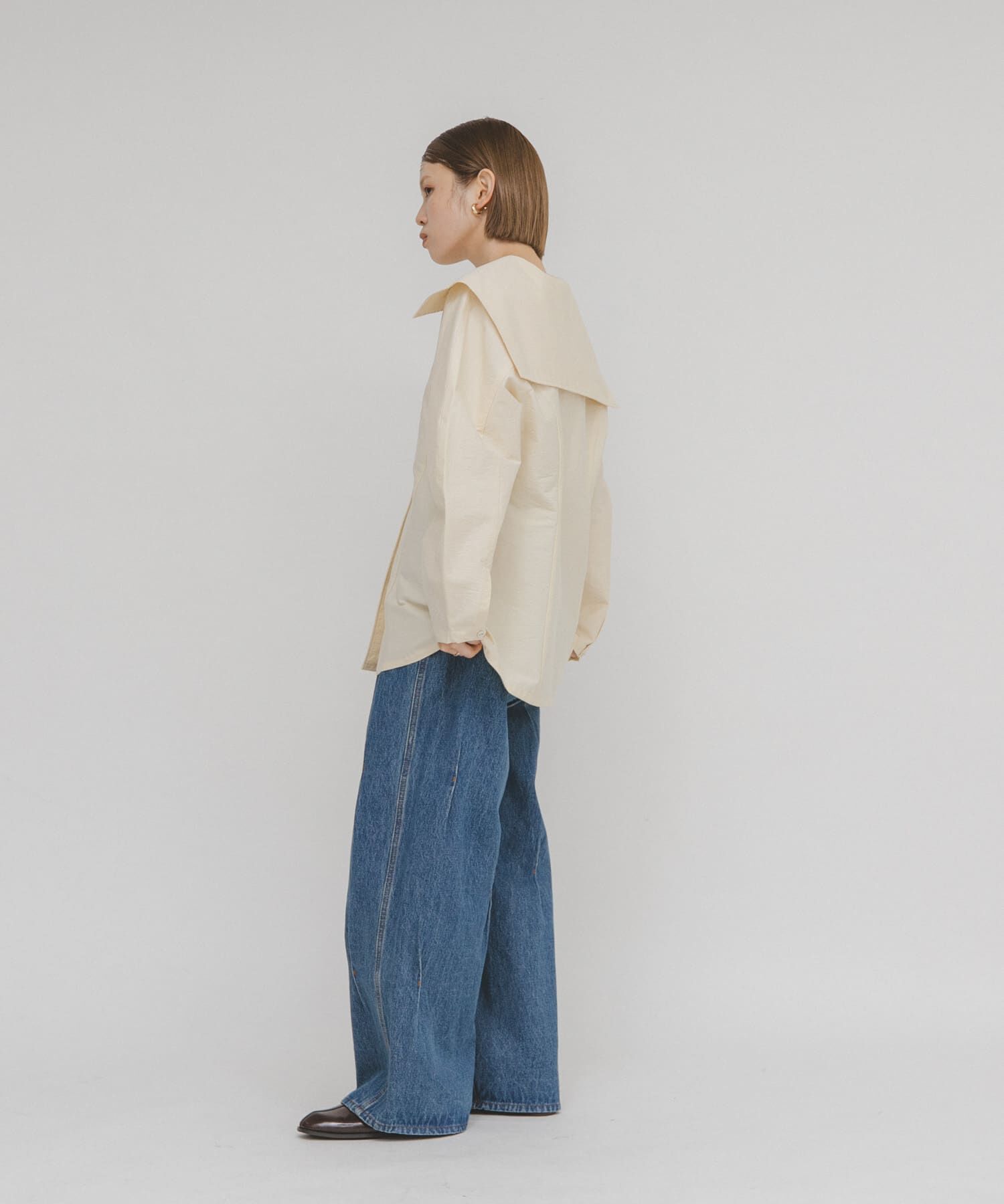  「セーラーカラーシェイプブラウス」|シャツ・ブラウス|