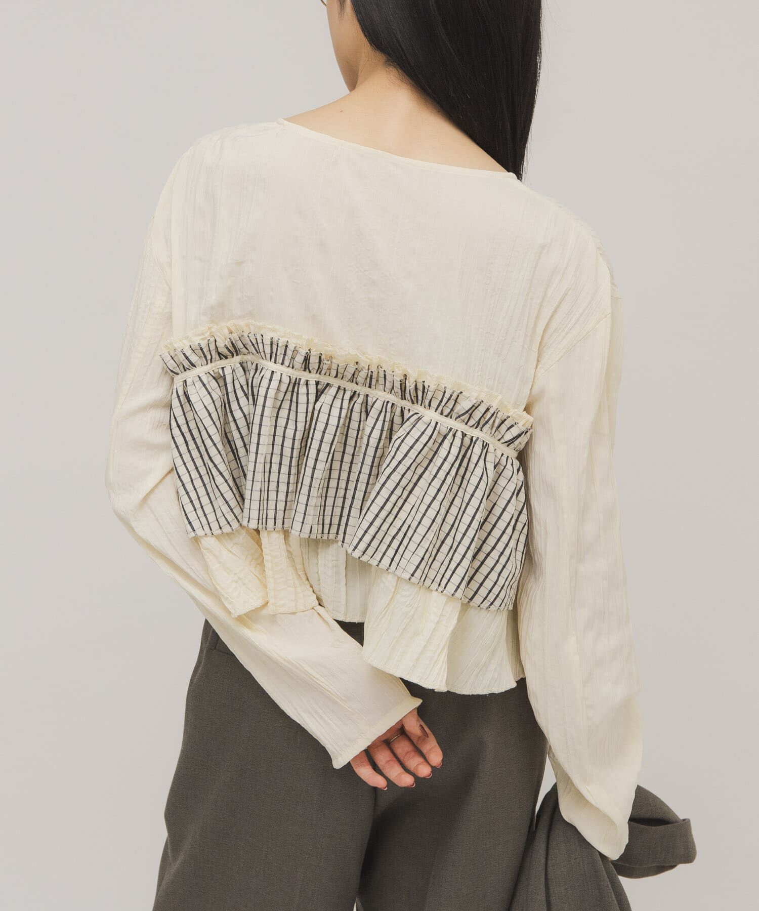  「フリルレイヤードブラウス」|シャツ・ブラウス|