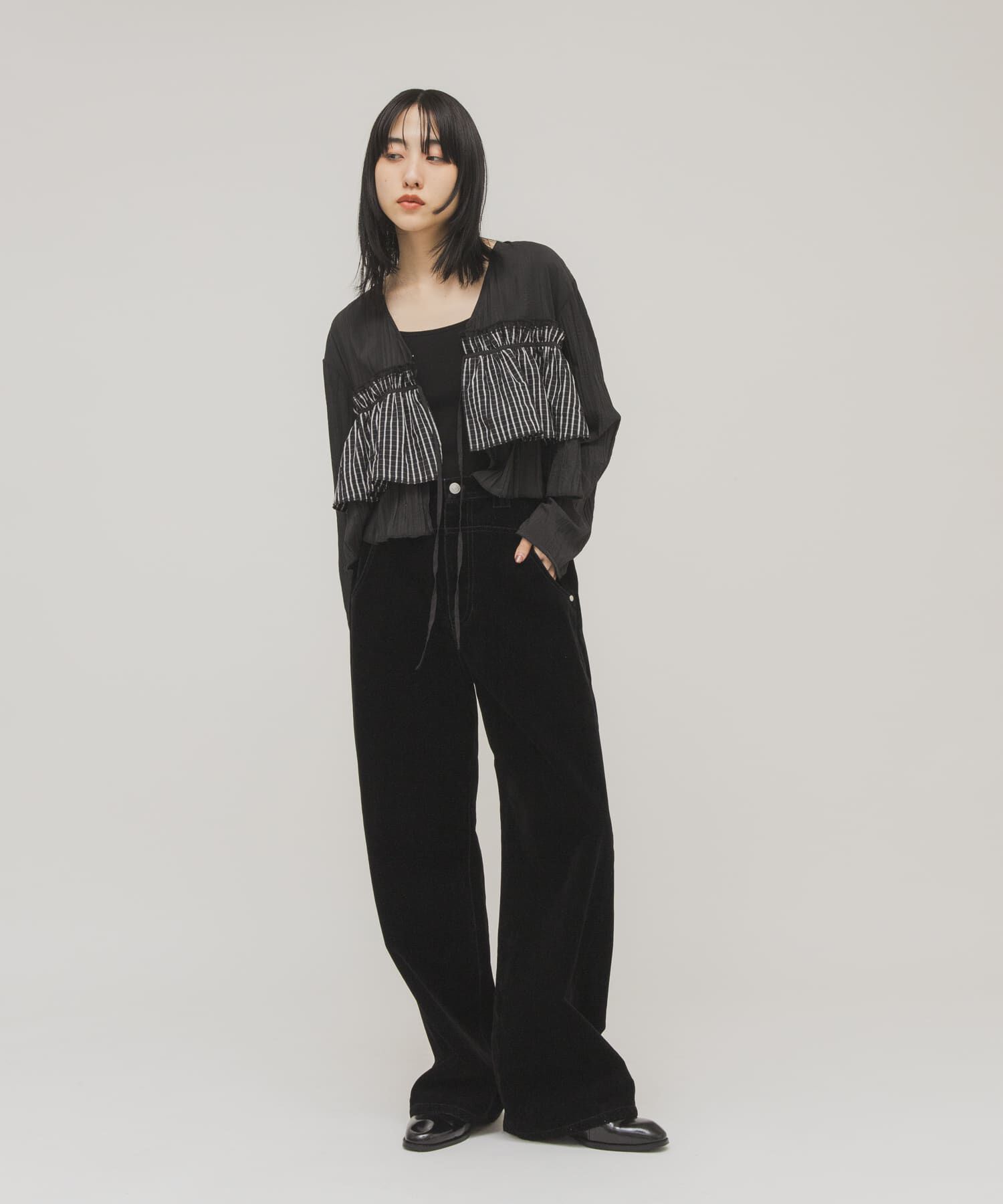  「フリルレイヤードブラウス」|シャツ・ブラウス|