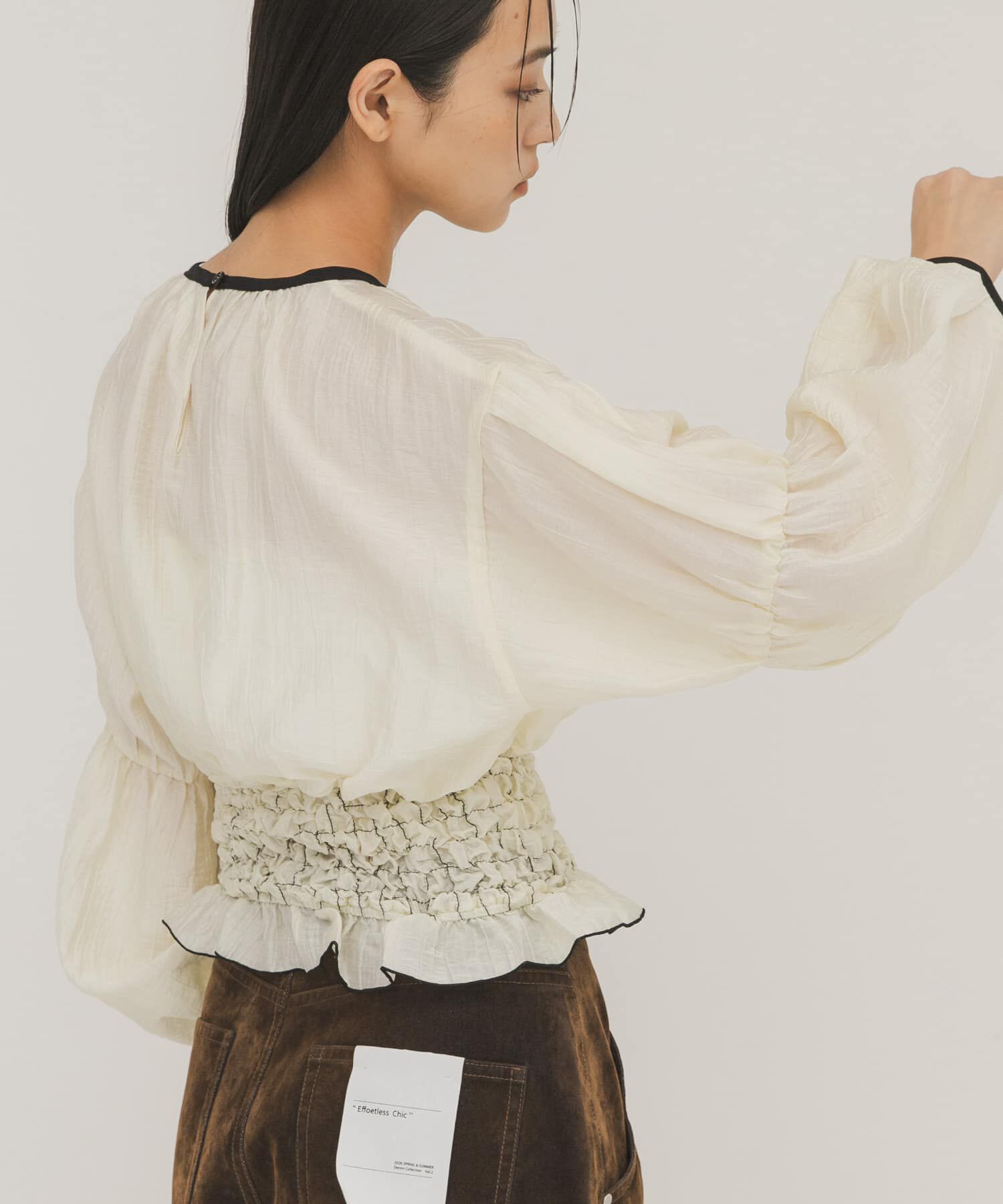  「ポップコーンシャーリングブラウス」|シャツ・ブラウス|