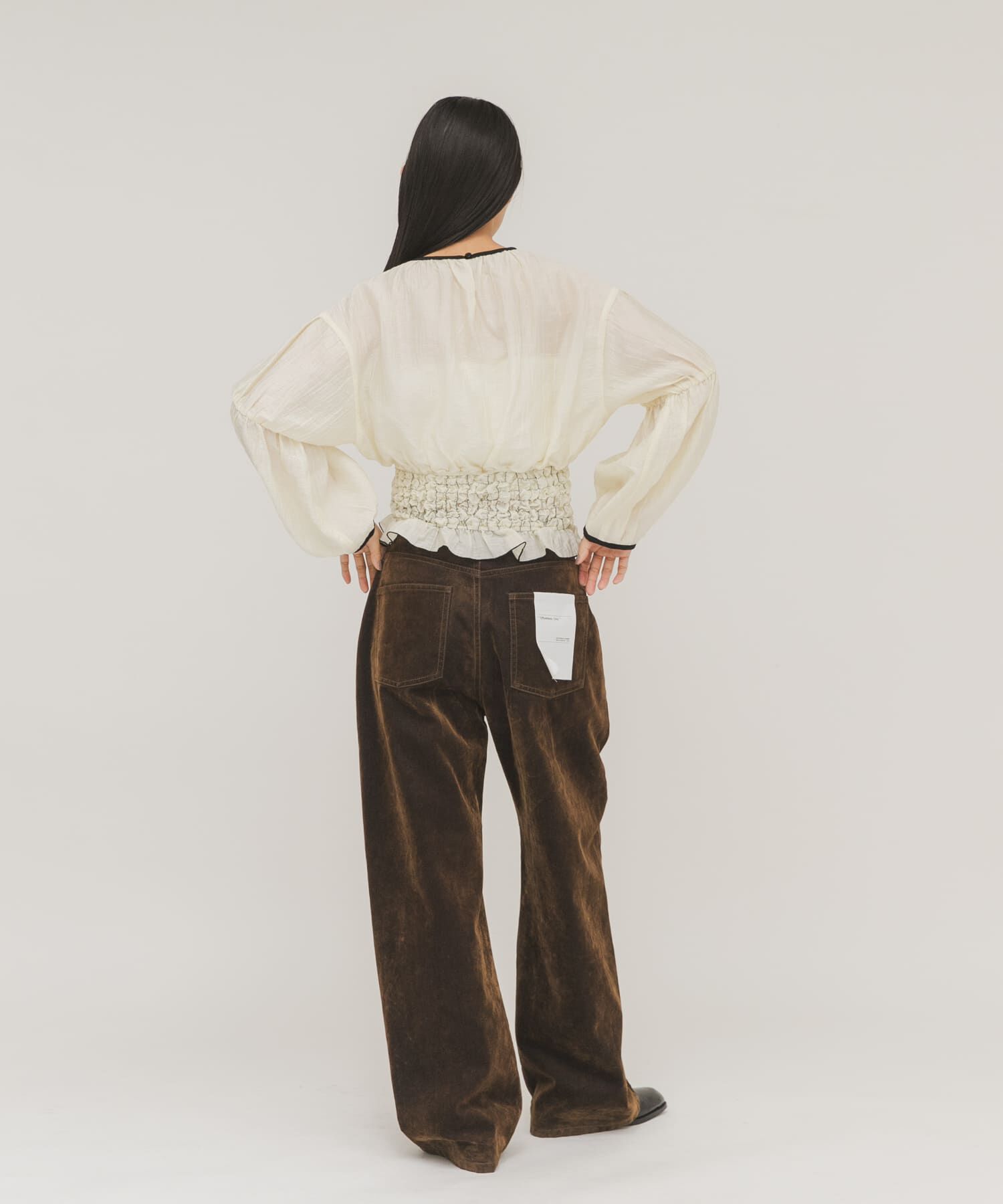  「ポップコーンシャーリングブラウス」|シャツ・ブラウス|