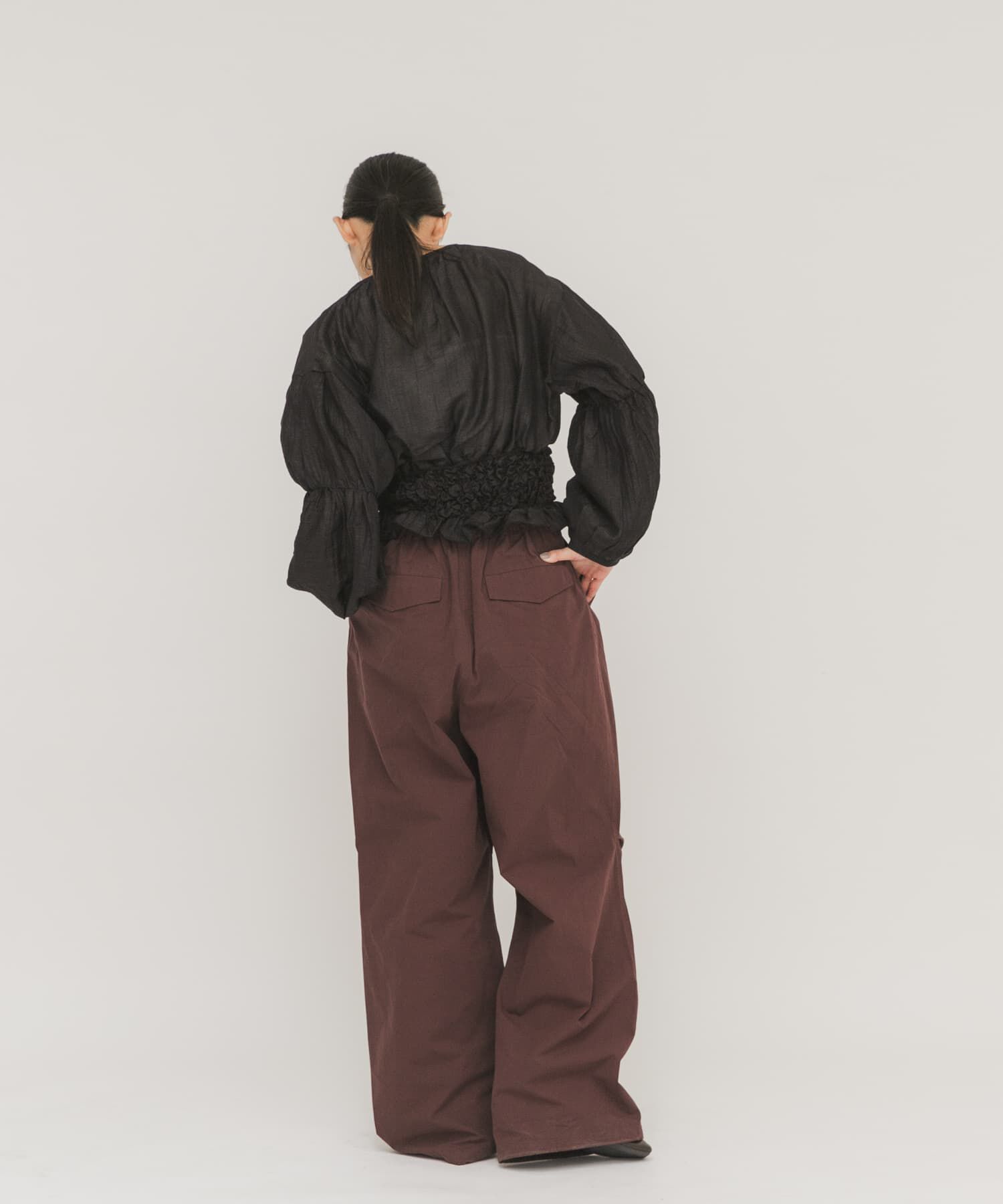  「ポップコーンシャーリングブラウス」|シャツ・ブラウス|