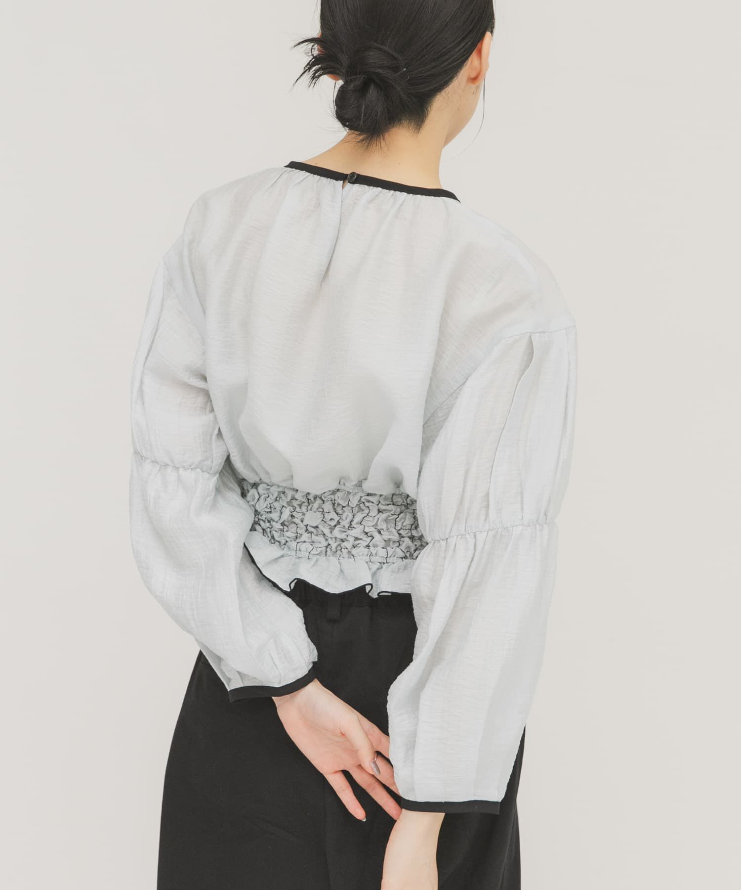  「ポップコーンシャーリングブラウス」|シャツ・ブラウス|
