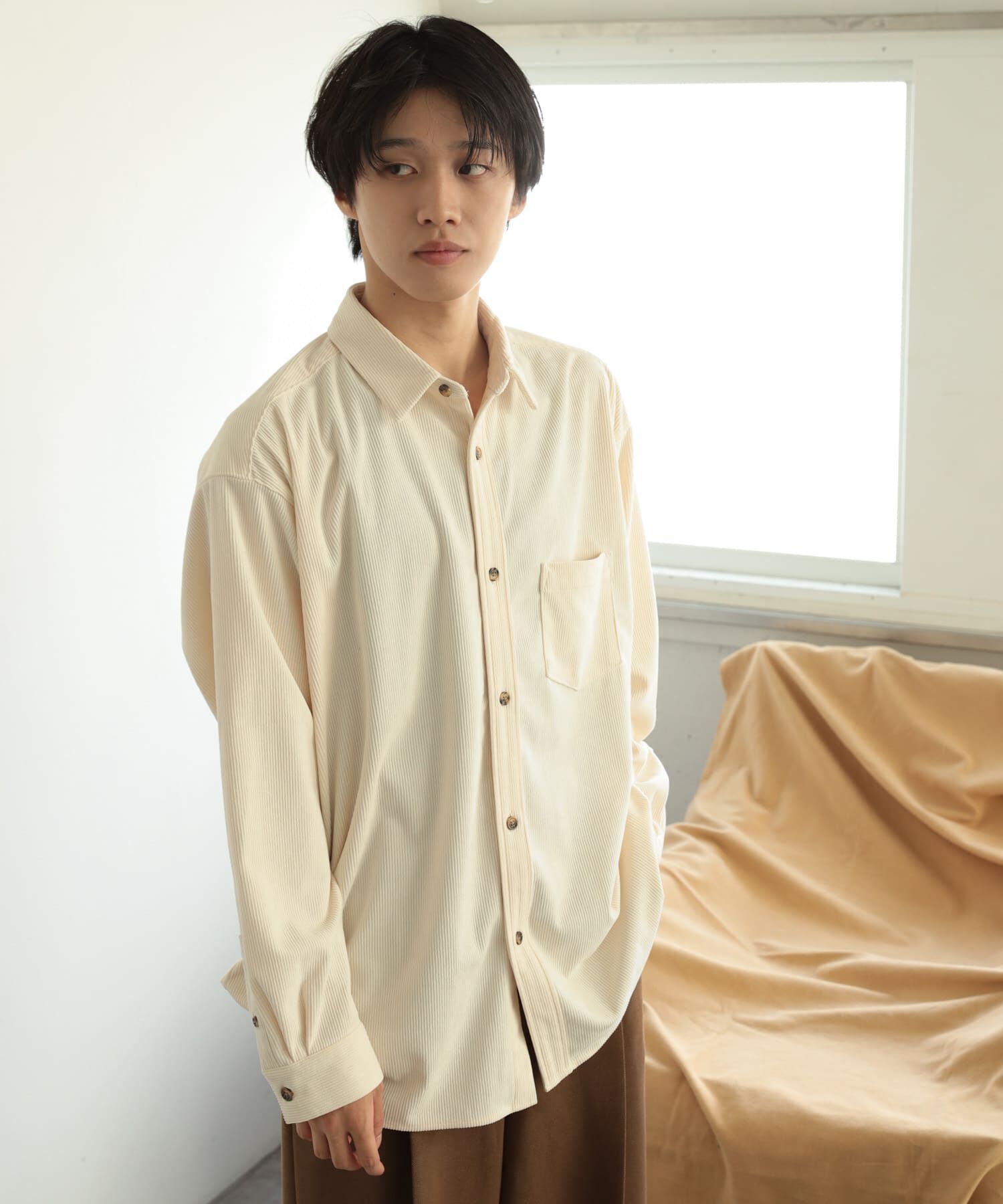 SENSE OF PLACE by URBAN RESEARCH「コーデュロイルーズシャツ」|シャツ・ブラウス|