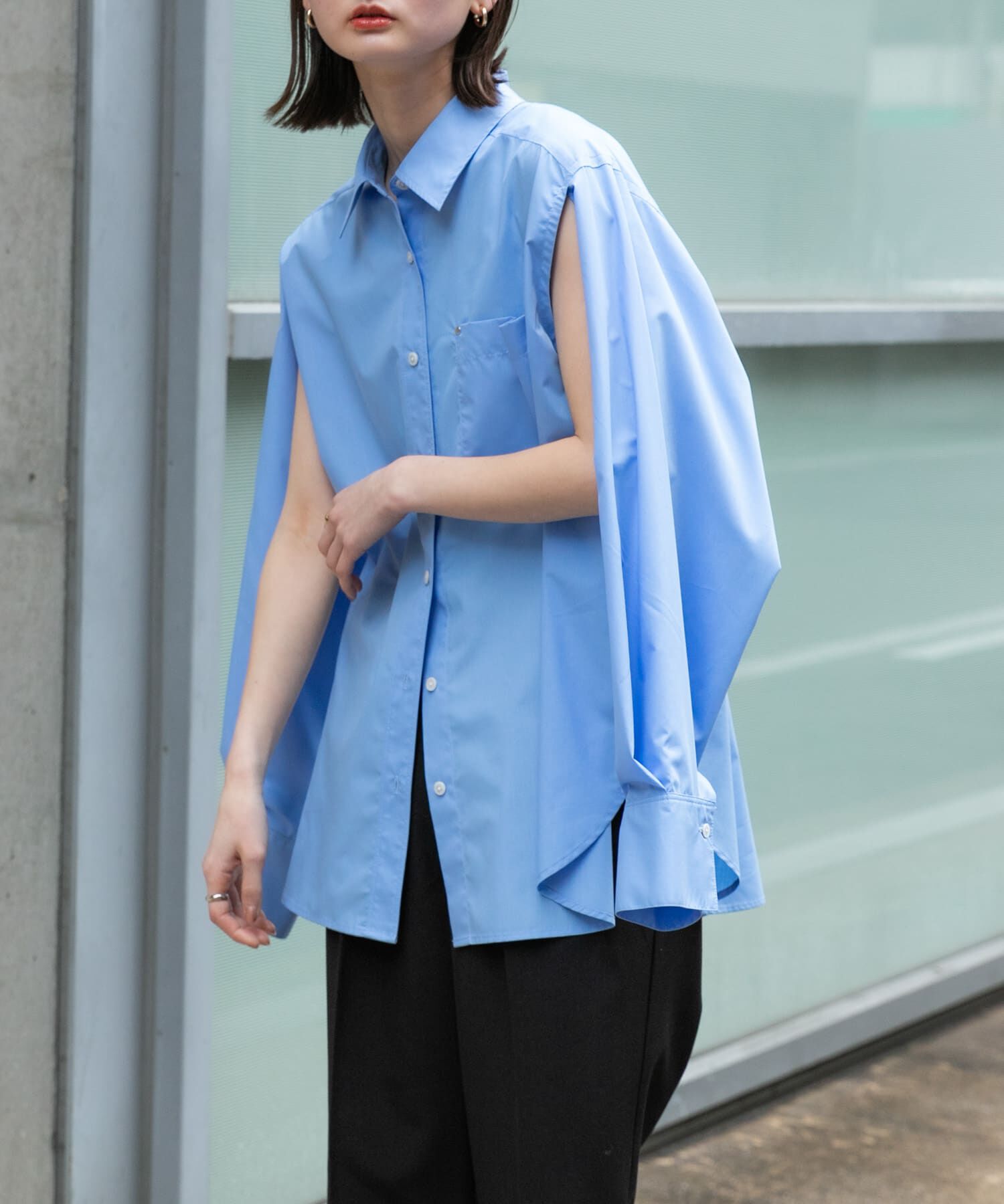 SENSE OF PLACE by URBAN RESEARCH「アームスリットオーバーシャツ」|シャツ・ブラウス|