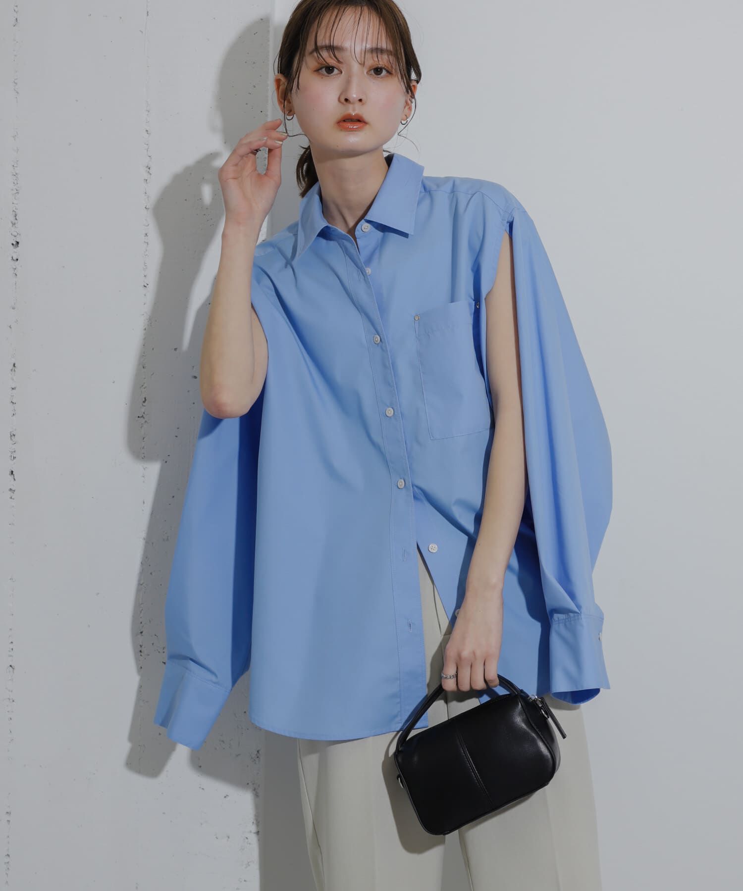 SENSE OF PLACE by URBAN RESEARCH「アームスリットオーバーシャツ」|シャツ・ブラウス|