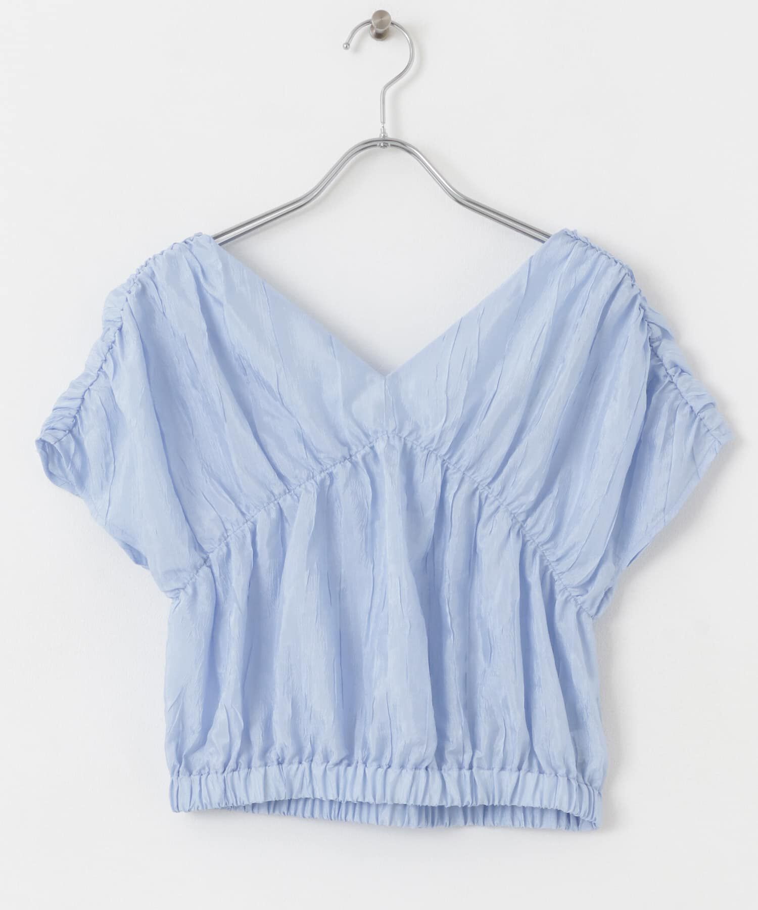 SENSE OF PLACE by URBAN RESEARCH「クロップドギャザーブラウス」|シャツ・ブラウス|