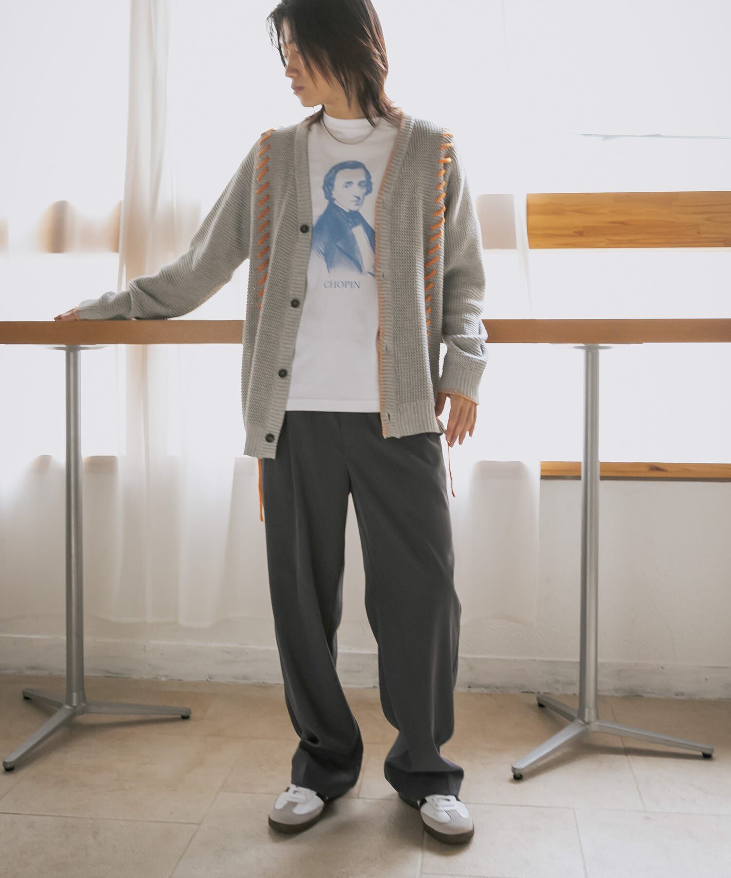 SENSE OF PLACE by URBAN RESEARCH「『ユニセックス』ブランケットステッチカーディガン」|カーディガン|