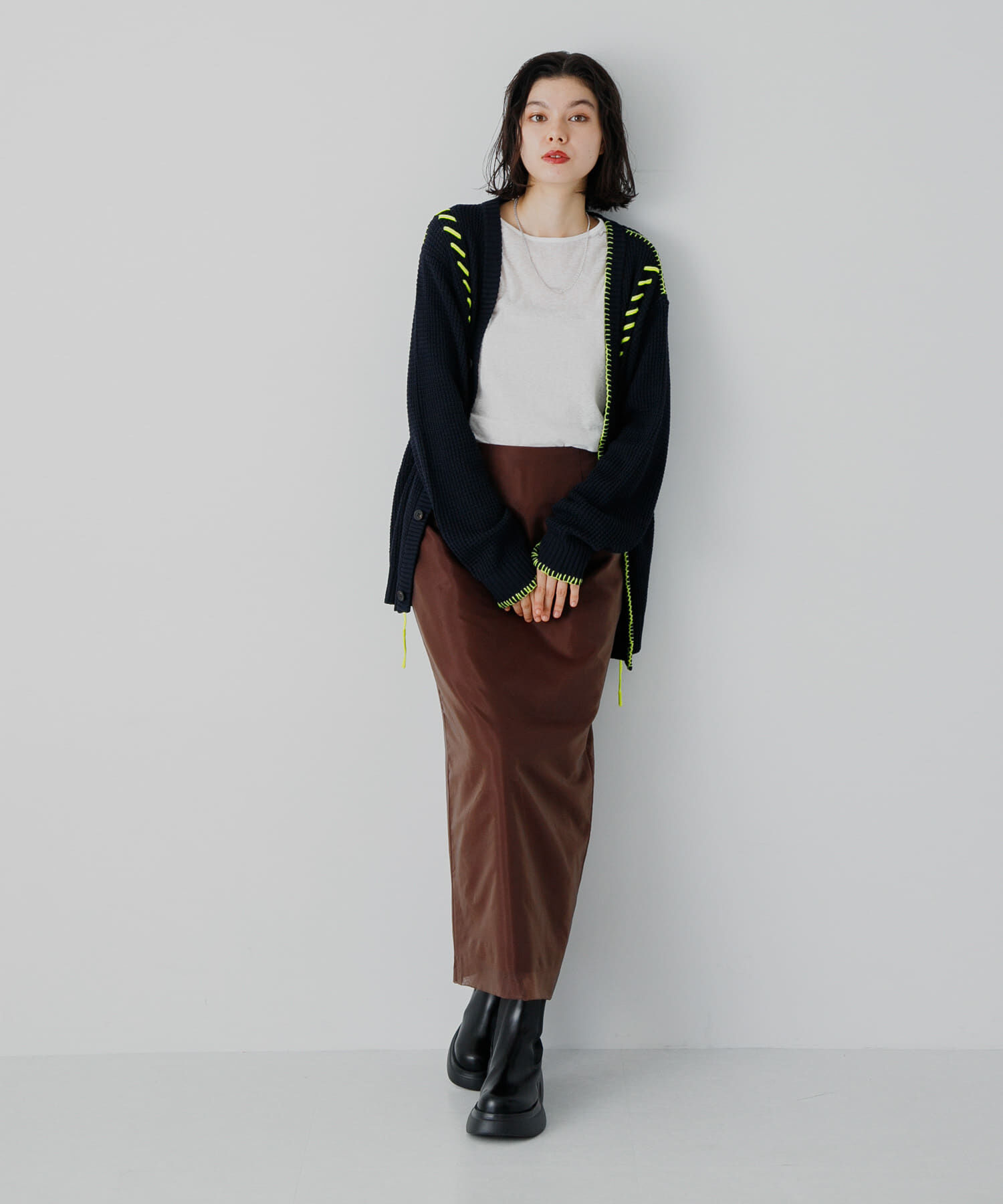 SENSE OF PLACE by URBAN RESEARCH「『ユニセックス』ブランケットステッチカーディガン」|カーディガン|