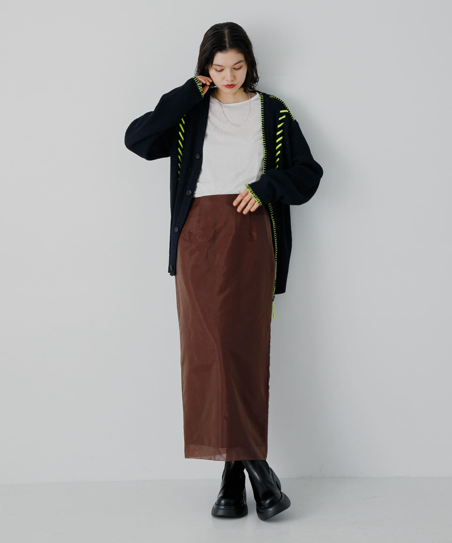 SENSE OF PLACE by URBAN RESEARCH「『ユニセックス』ブランケットステッチカーディガン」|カーディガン|