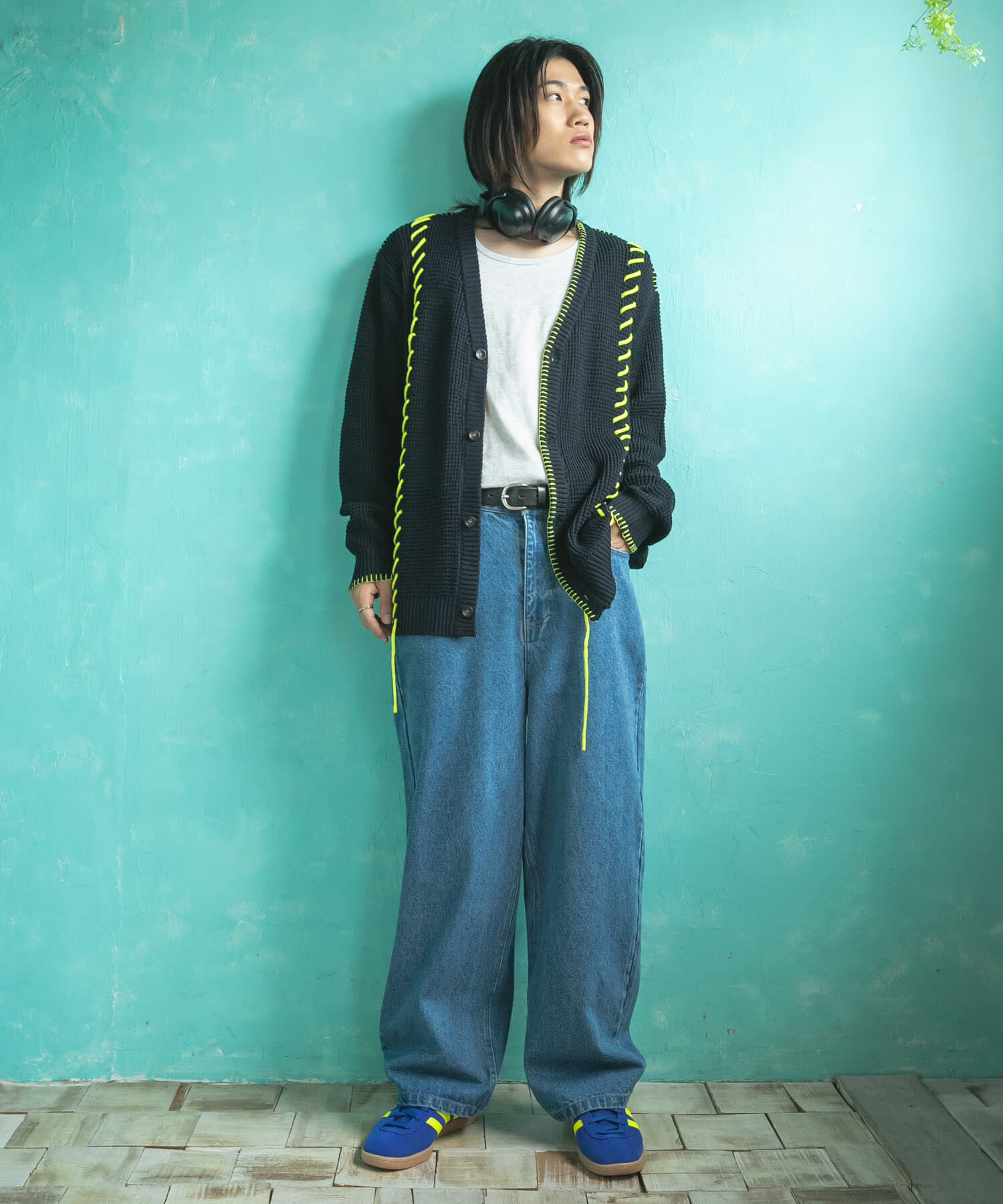 SENSE OF PLACE by URBAN RESEARCH「『ユニセックス』ブランケットステッチカーディガン」|カーディガン|