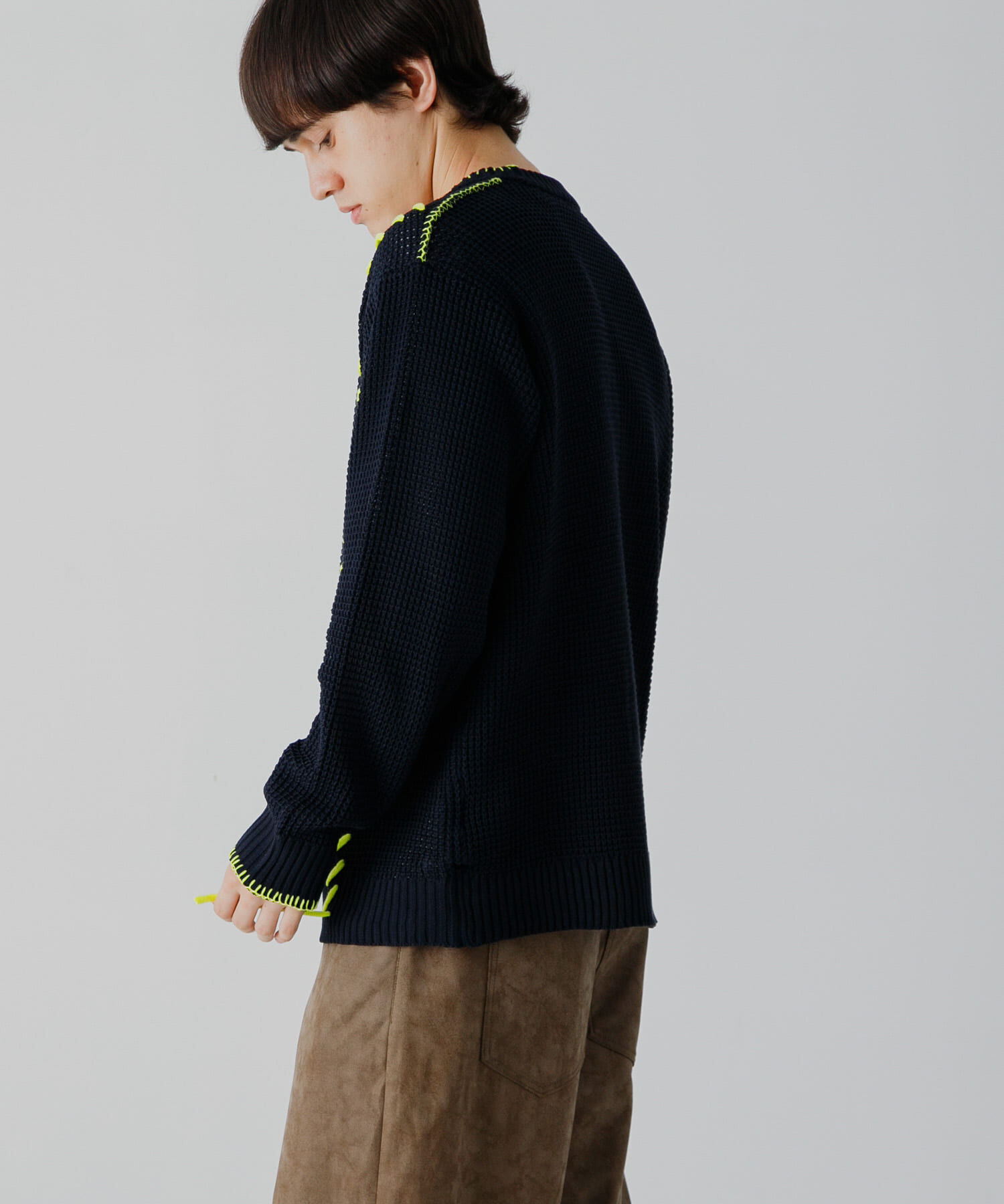 SENSE OF PLACE by URBAN RESEARCH「『ユニセックス』ブランケットステッチカーディガン」|カーディガン|