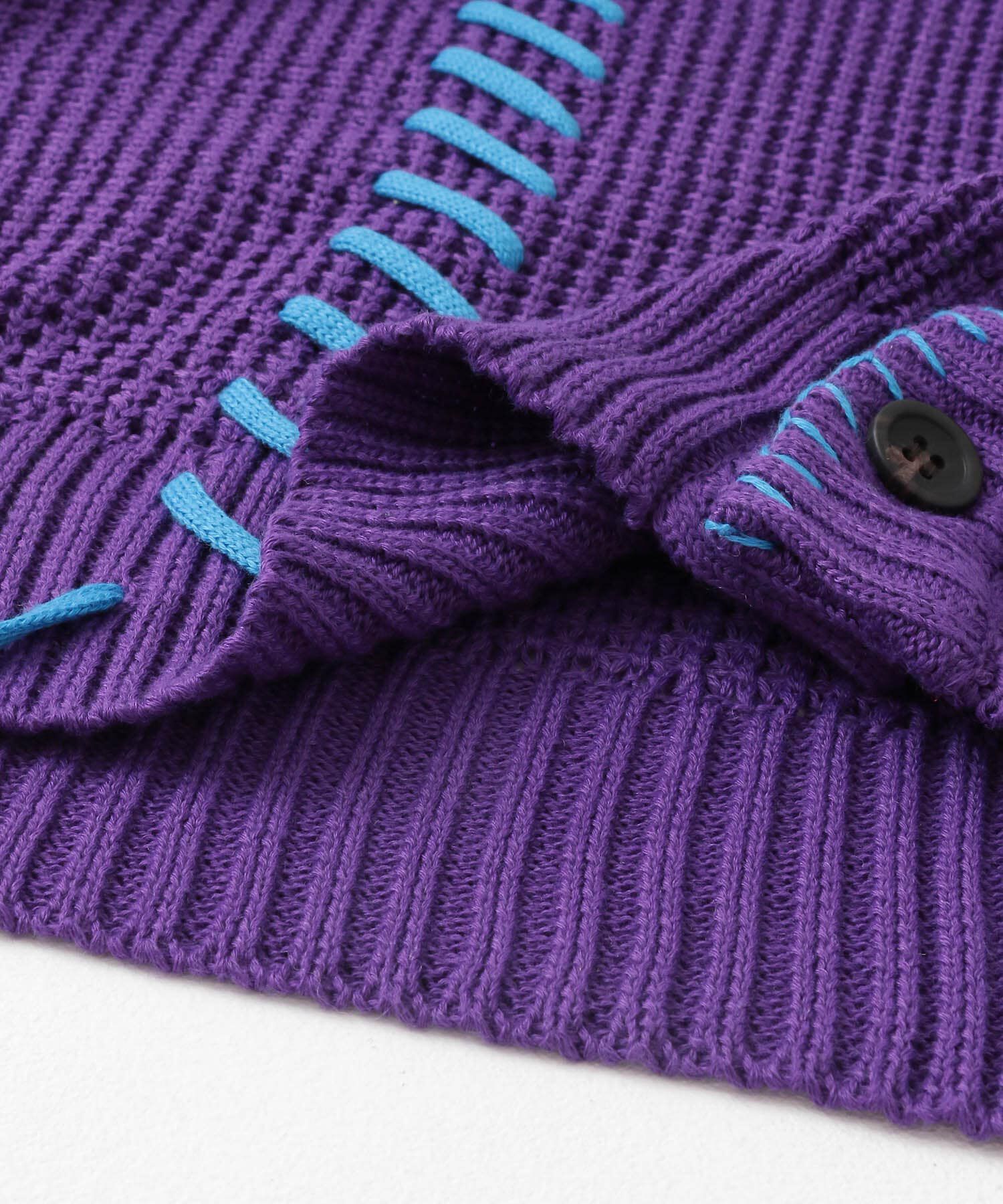 SENSE OF PLACE by URBAN RESEARCH「『ユニセックス』ブランケットステッチカーディガン」|カーディガン|