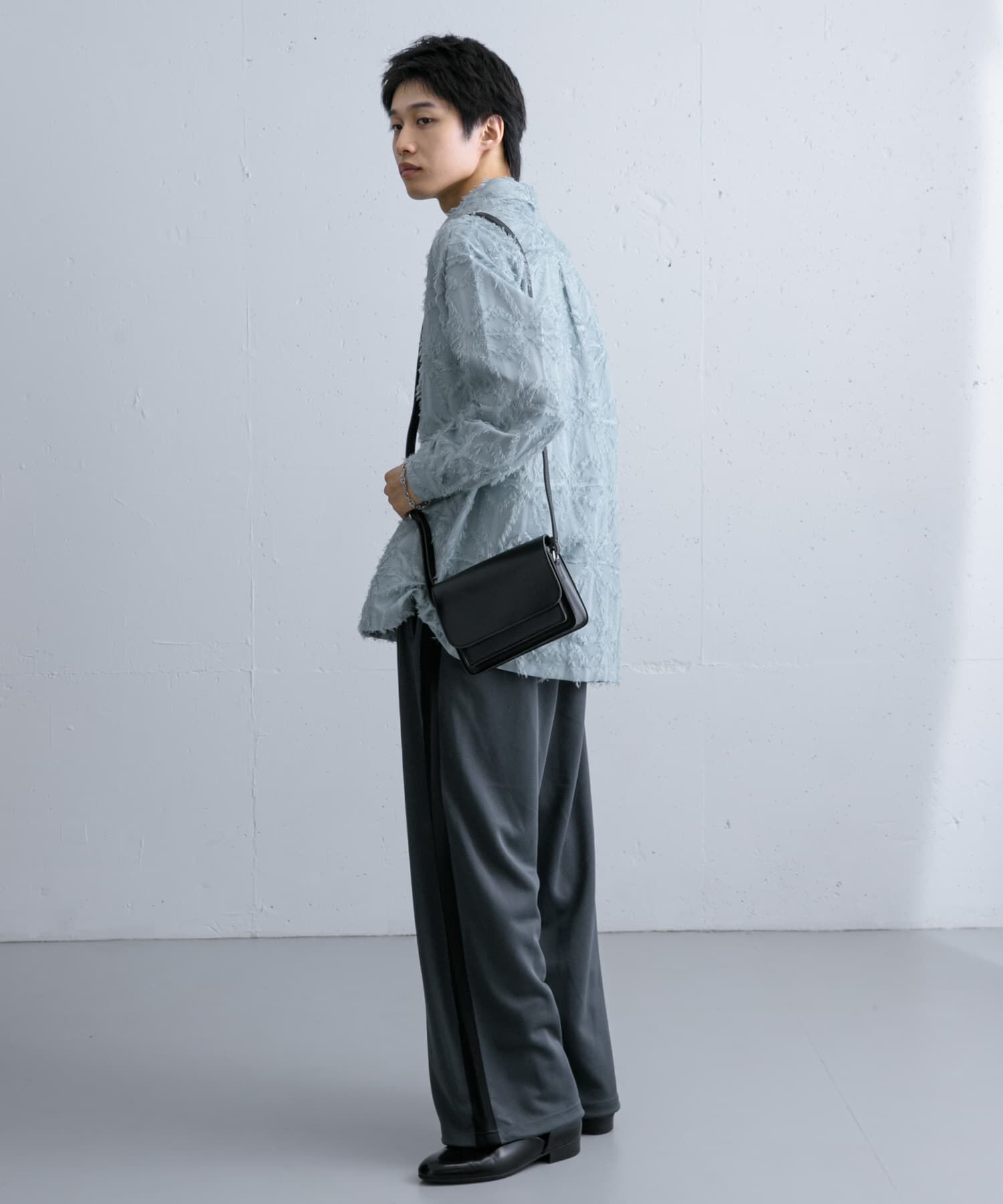 SENSE OF PLACE by URBAN RESEARCH「フリンジジャガードレギュラーカラーシャツ」|シャツ・ブラウス|