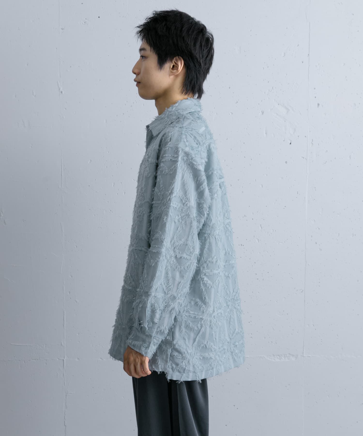 SENSE OF PLACE by URBAN RESEARCH「フリンジジャガードレギュラーカラーシャツ」|シャツ・ブラウス|