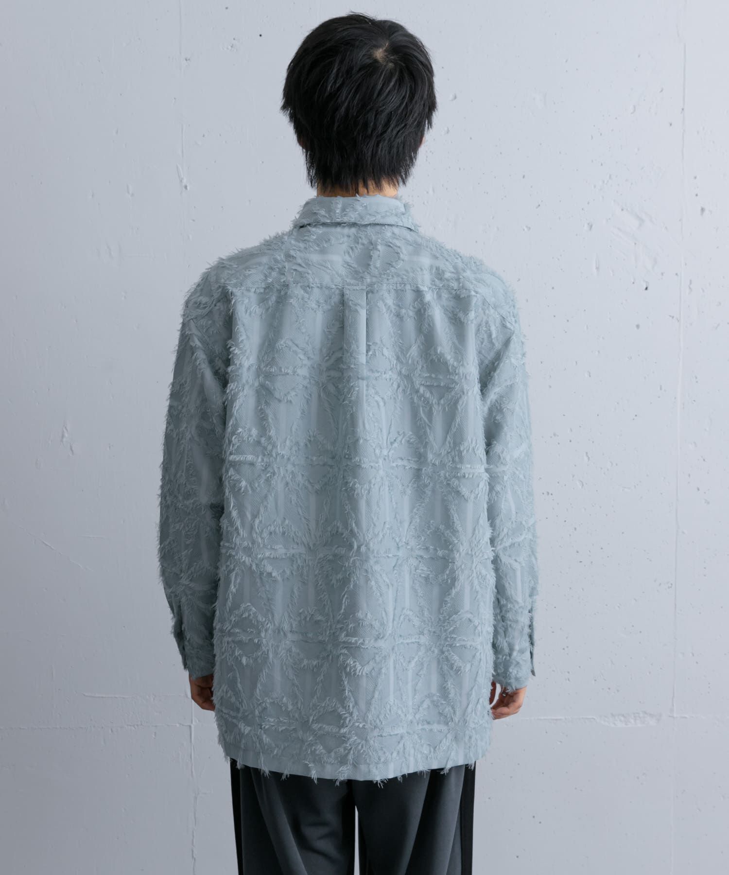 SENSE OF PLACE by URBAN RESEARCH「フリンジジャガードレギュラーカラーシャツ」|シャツ・ブラウス|