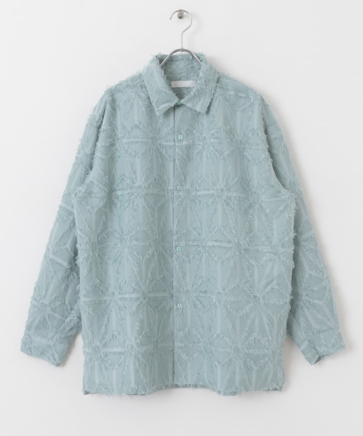 SENSE OF PLACE by URBAN RESEARCH「フリンジジャガードレギュラーカラーシャツ」|シャツ・ブラウス|