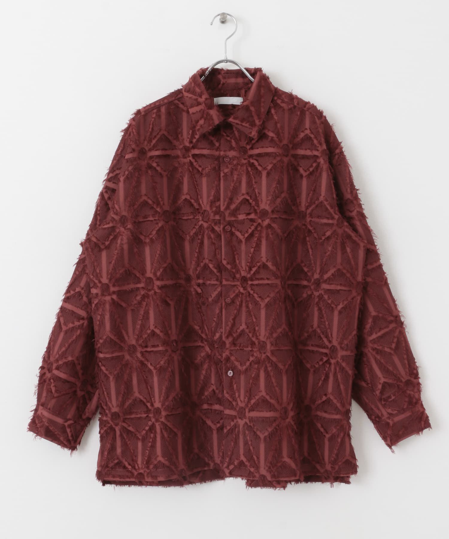 SENSE OF PLACE by URBAN RESEARCH「フリンジジャガードレギュラーカラーシャツ」|シャツ・ブラウス|