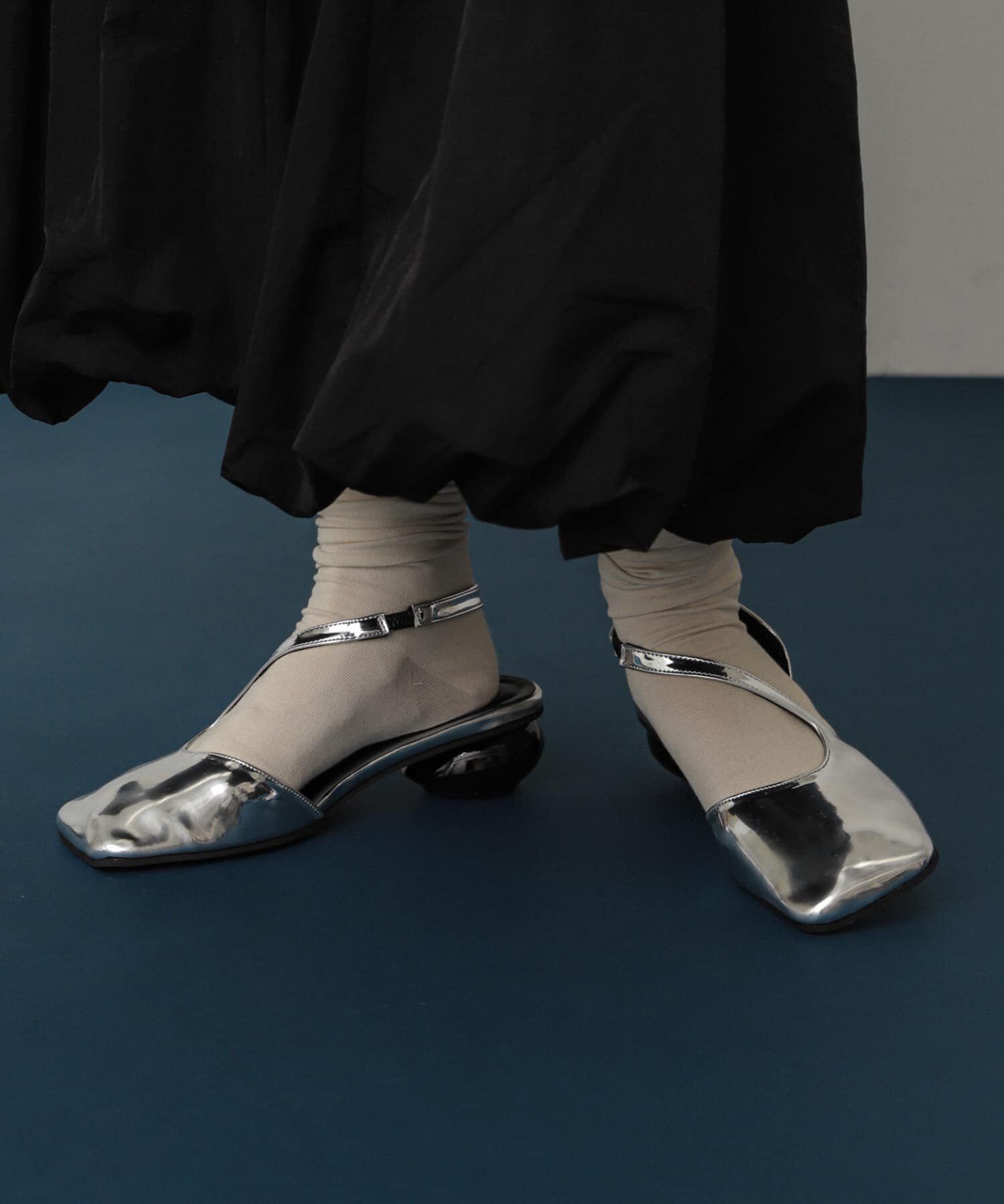 SENSE OF PLACE by URBAN RESEARCH「ワイドスクエアシューズ」|その他|シルバー