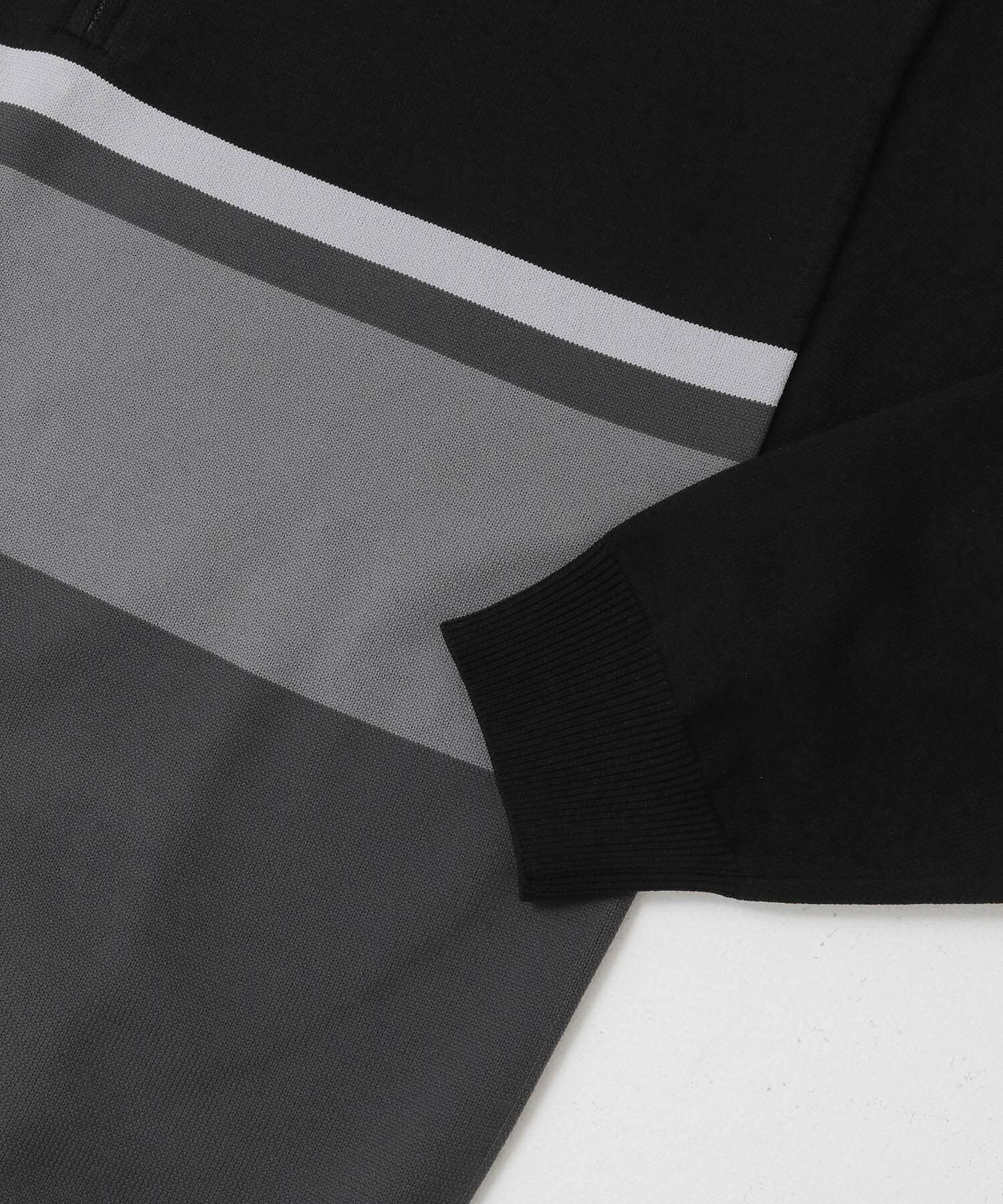 SENSE OF PLACE by URBAN RESEARCH「パネルボーダーハーフZIPニット」|ニット・セーター|