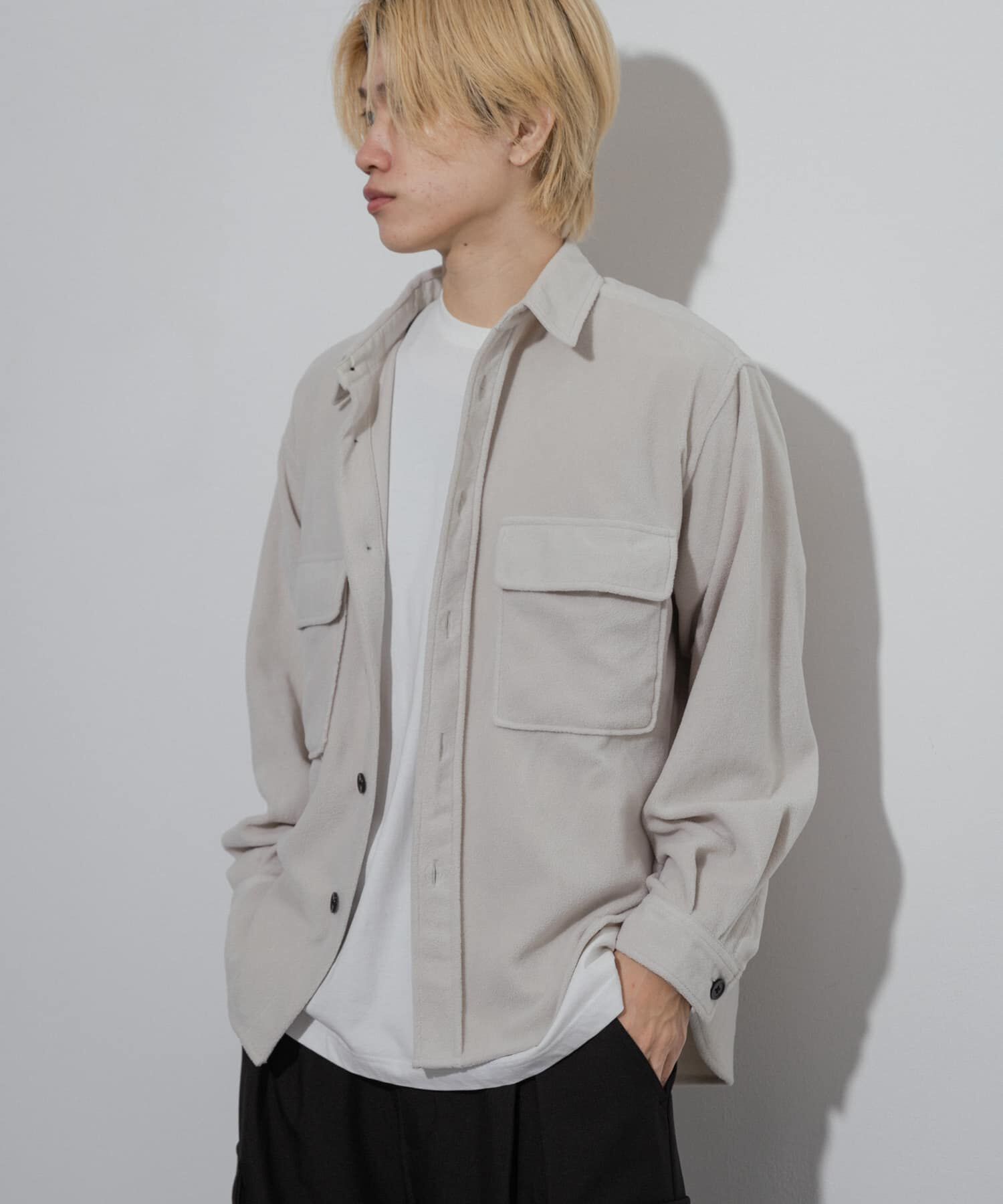 SENSE OF PLACE by URBAN RESEARCH「フリースフラップルーズシャツ」|シャツ・ブラウス|