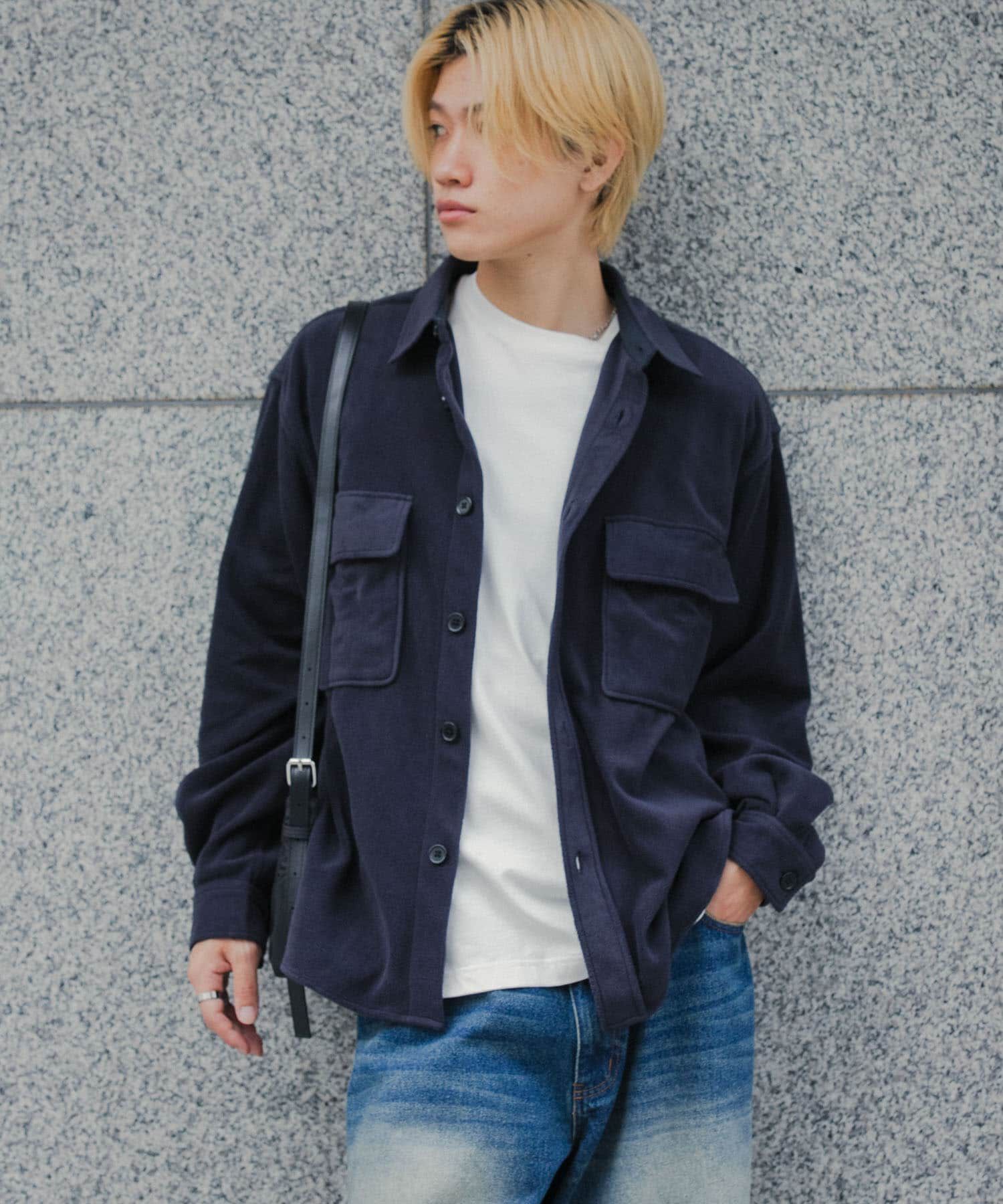 SENSE OF PLACE by URBAN RESEARCH「フリースフラップルーズシャツ」|シャツ・ブラウス|