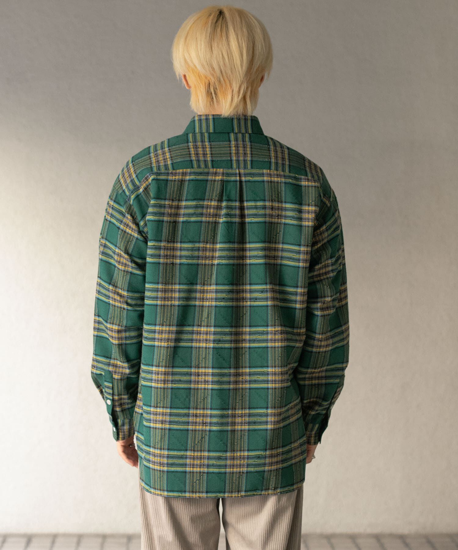 SENSE OF PLACE by URBAN RESEARCH「ダメージチェックルーズシャツ」|シャツ・ブラウス|