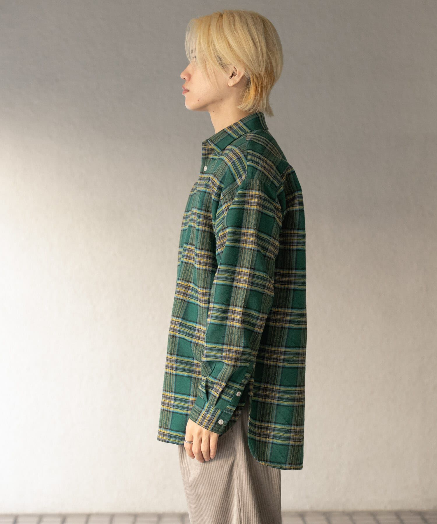 SENSE OF PLACE by URBAN RESEARCH「ダメージチェックルーズシャツ」|シャツ・ブラウス|