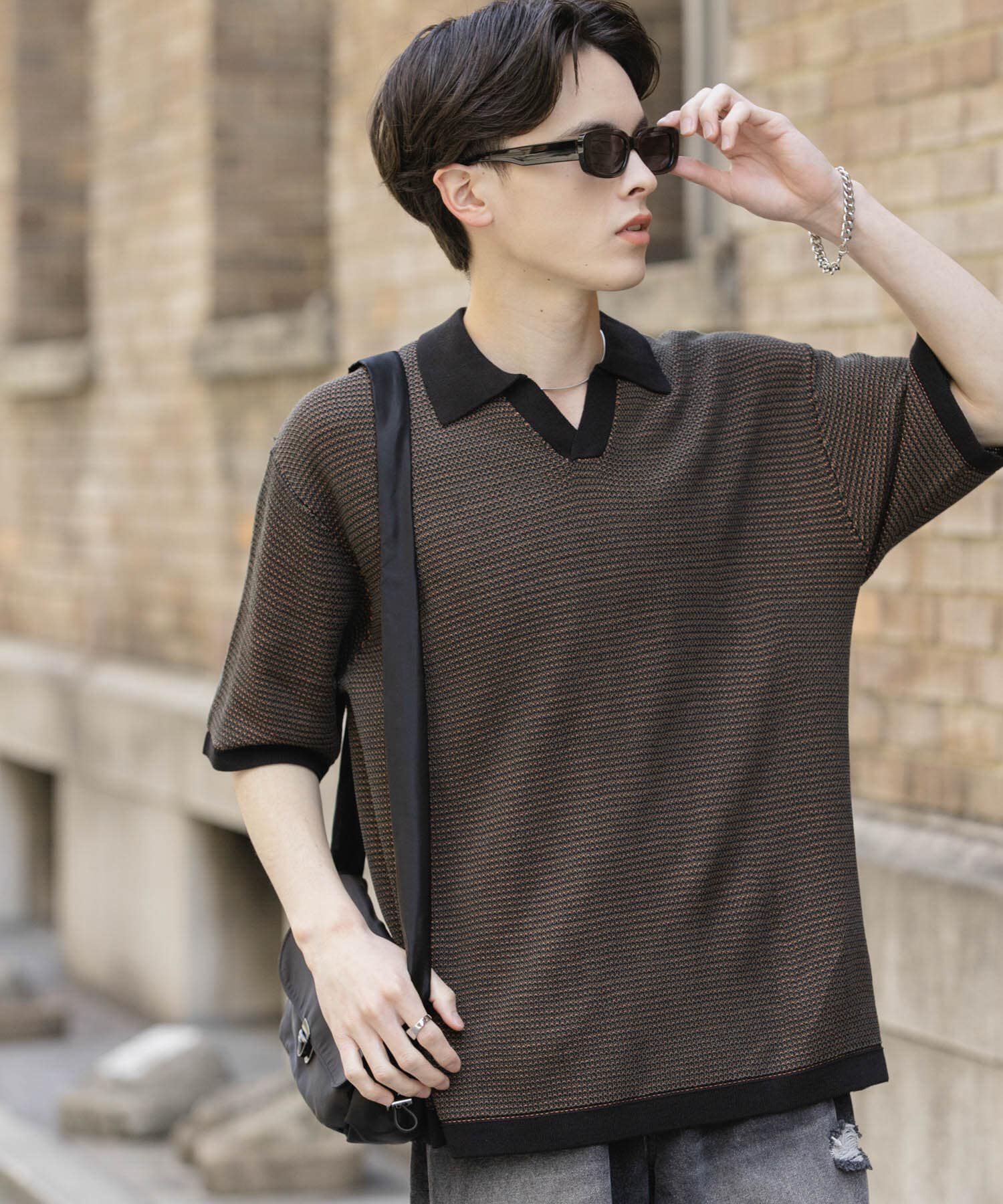 SENSE OF PLACE by URBAN RESEARCH「『ユニセックス』『洗濯可』ミックススキッパーニット」|ニット・セーター|