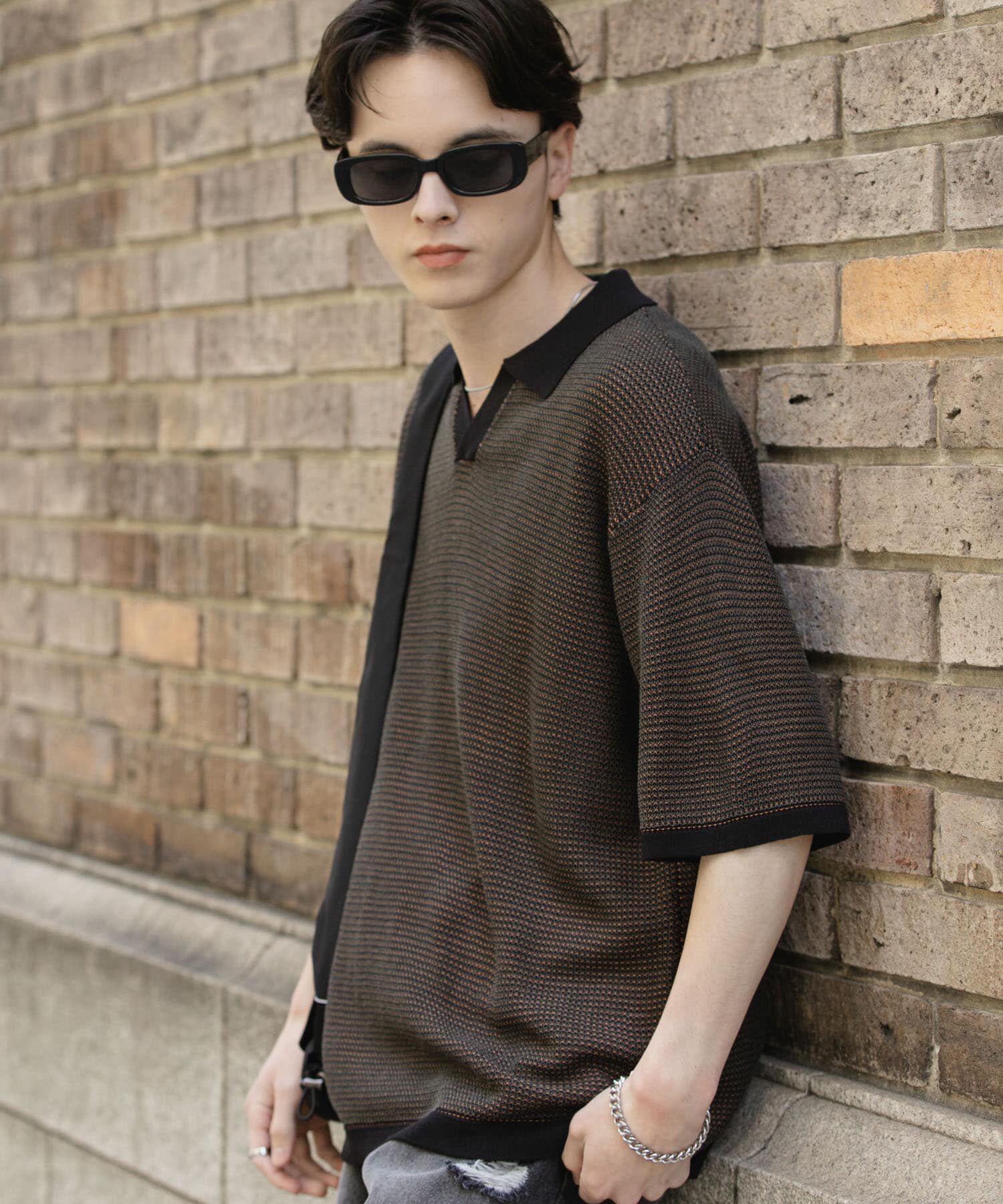 SENSE OF PLACE by URBAN RESEARCH「『ユニセックス』『洗濯可』ミックススキッパーニット」|ニット・セーター|