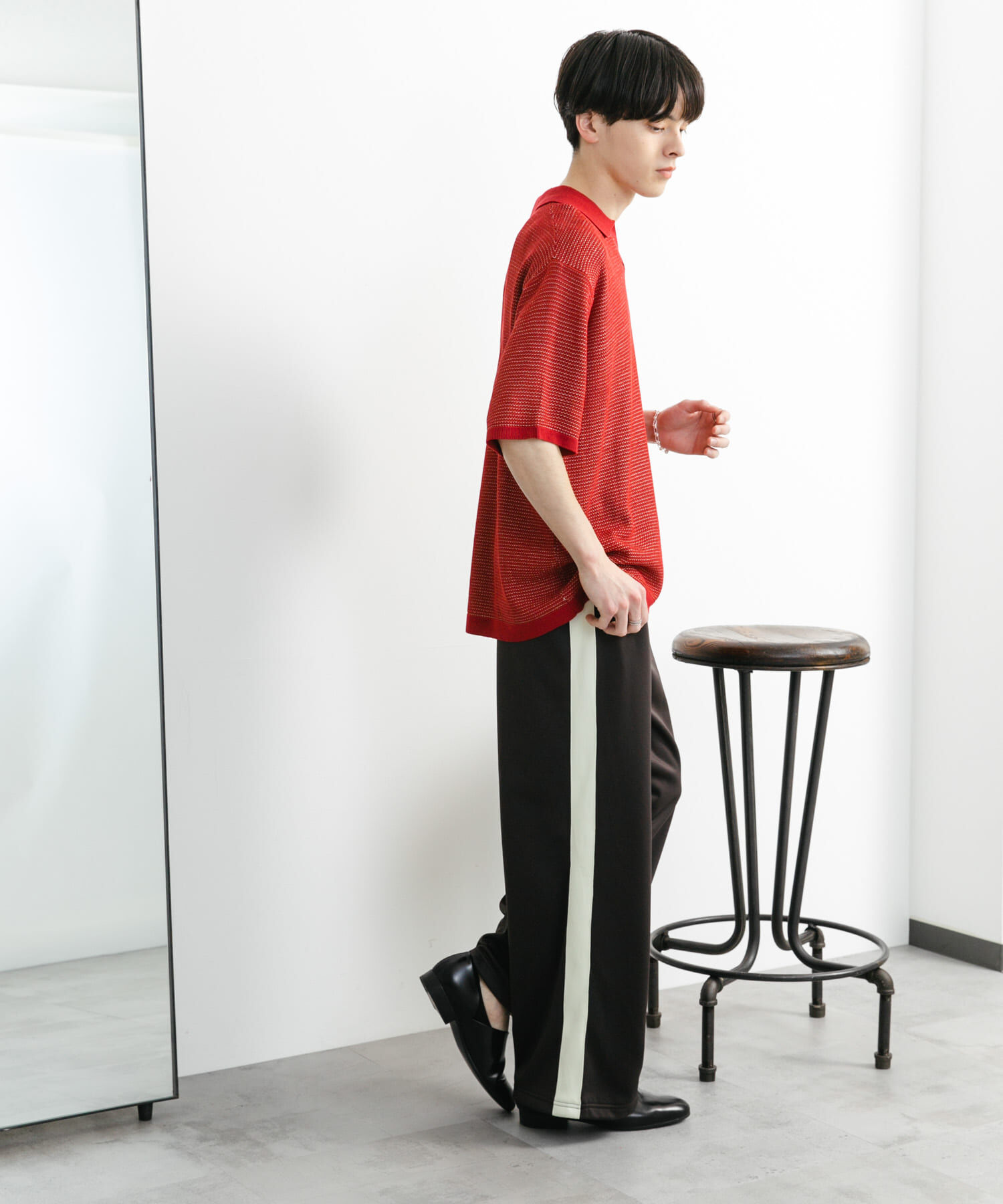 SENSE OF PLACE by URBAN RESEARCH「『ユニセックス』『洗濯可』ミックススキッパーニット」|ニット・セーター|