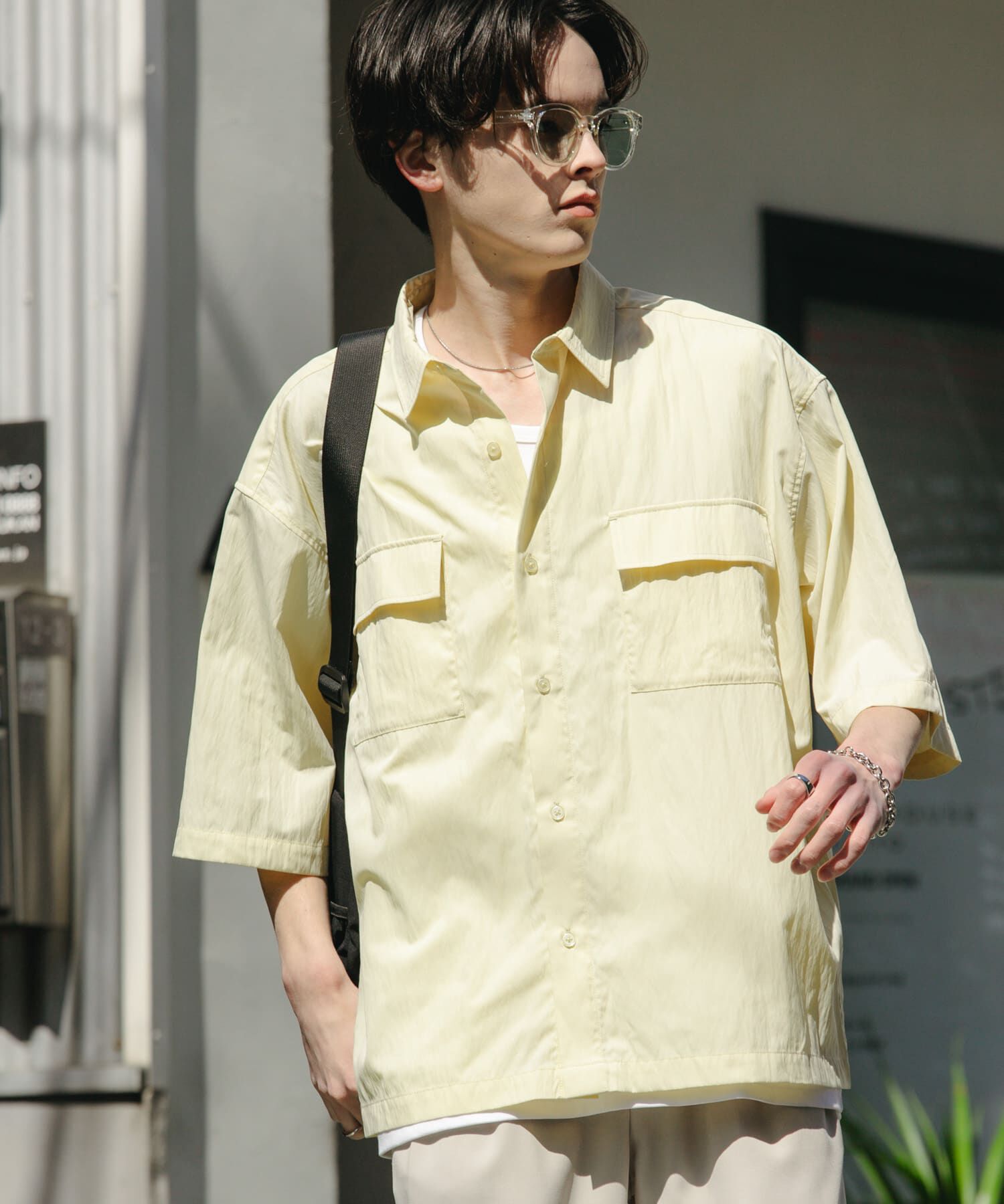 SENSE OF PLACE by URBAN RESEARCH「ワッシャーナイロンショートスリーブシャツ」|シャツ・ブラウス|