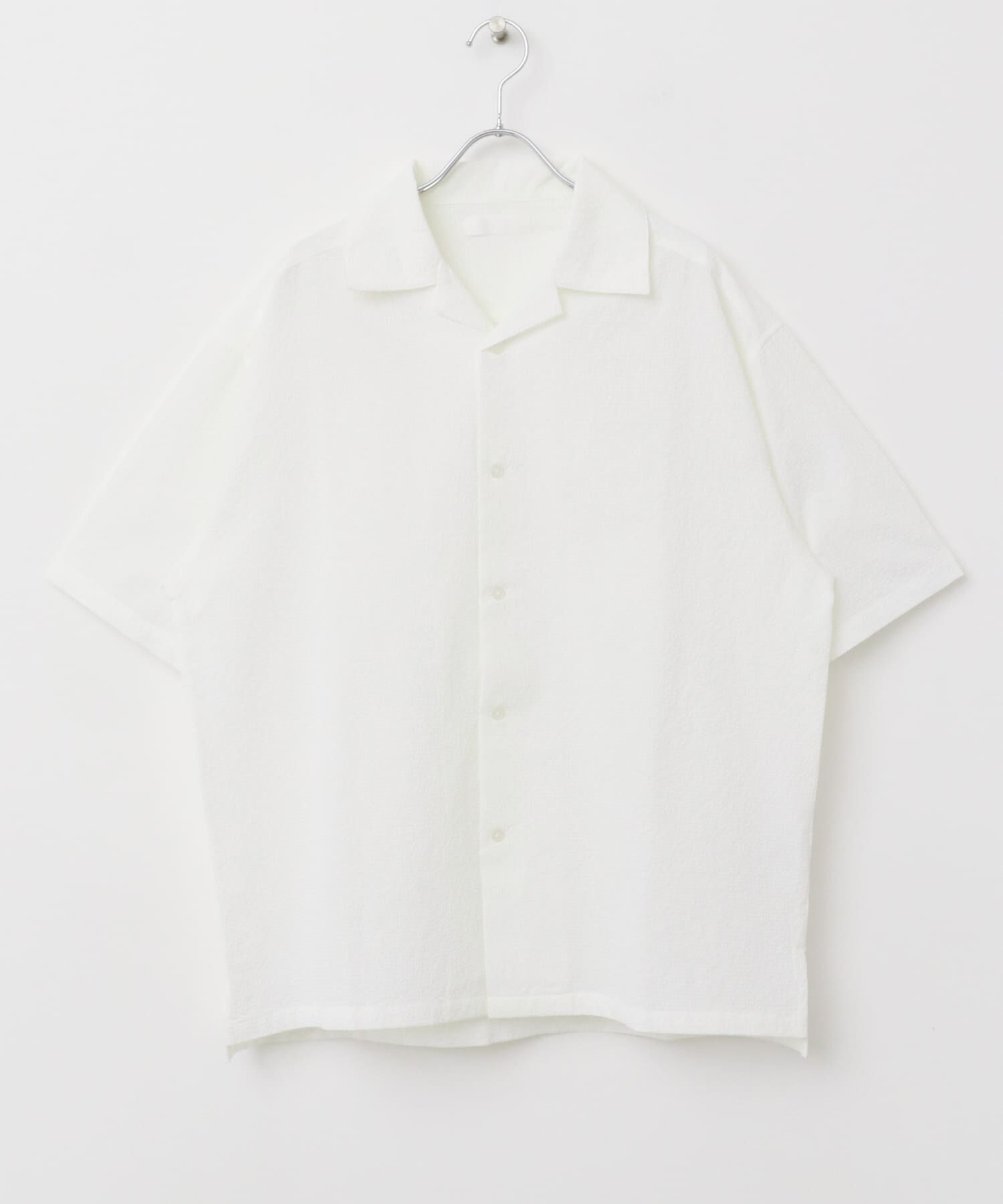 SENSE OF PLACE by URBAN RESEARCH「シアサッカーオープンカラーショートスリーブシャツ」|シャツ・ブラウス|