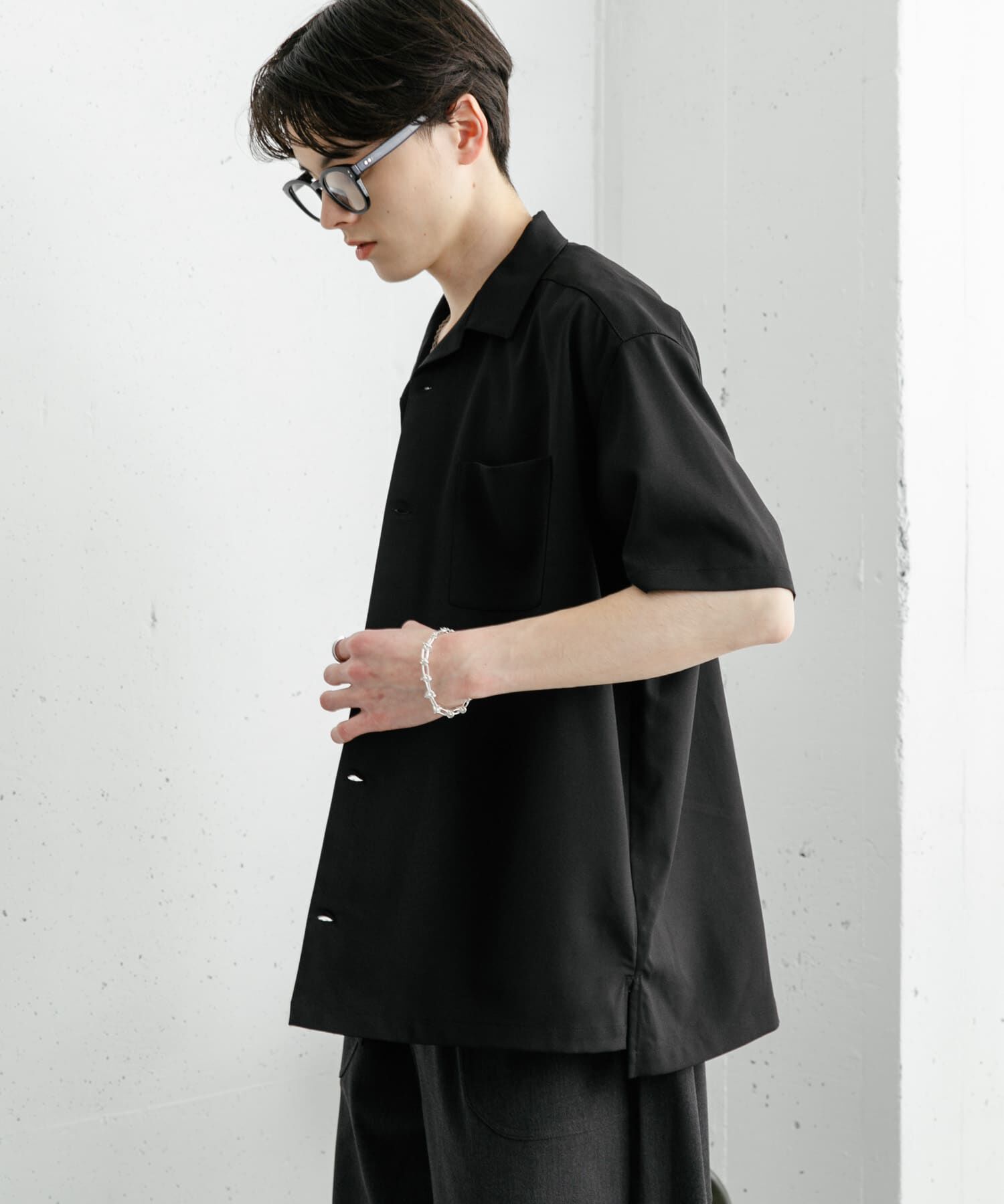 SENSE OF PLACE by URBAN RESEARCH「『ユニセックス』オープンカラールーズショートスリーブシャツ」|シャツ・ブラウス|