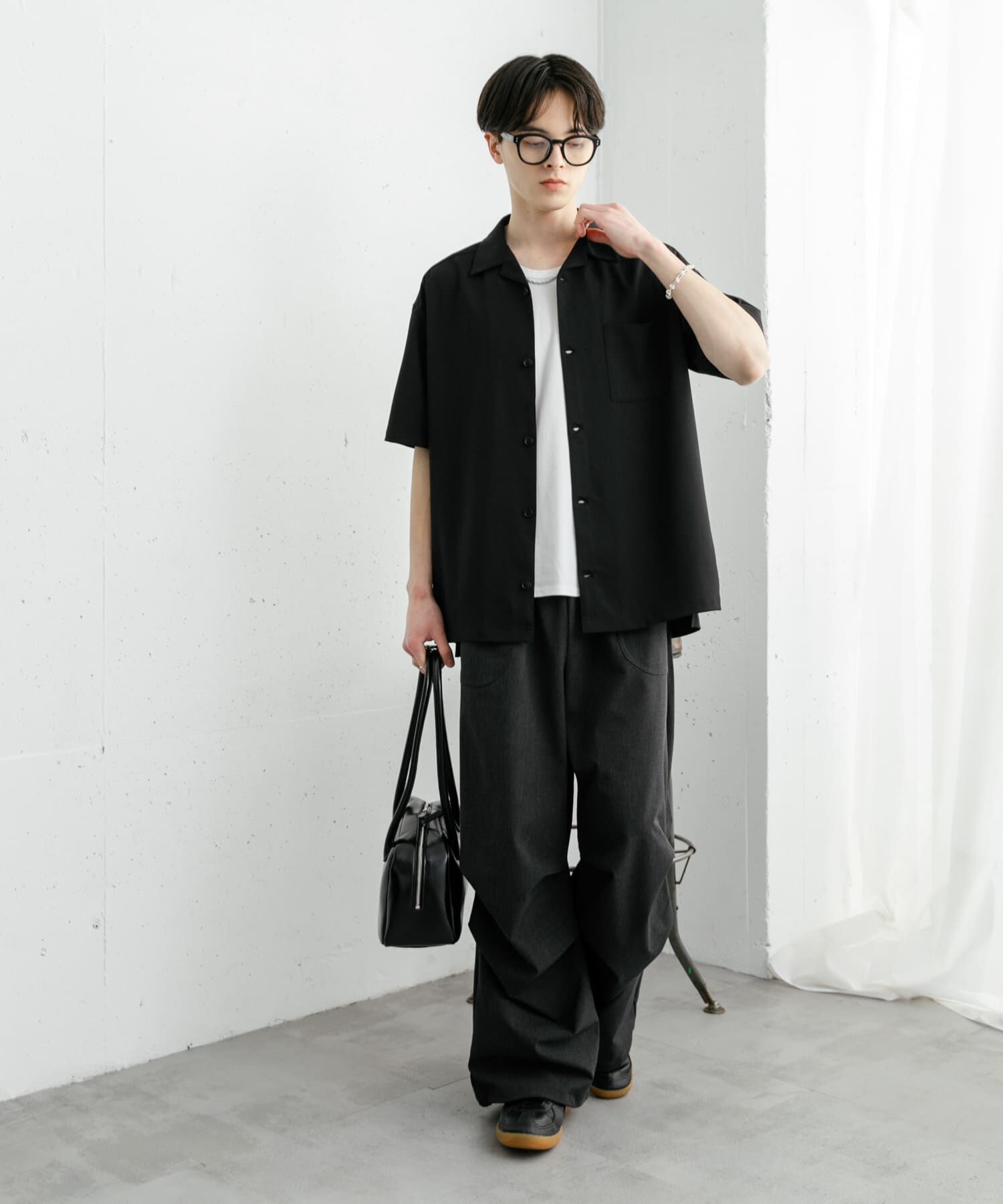 SENSE OF PLACE by URBAN RESEARCH「『ユニセックス』オープンカラールーズショートスリーブシャツ」|シャツ・ブラウス|