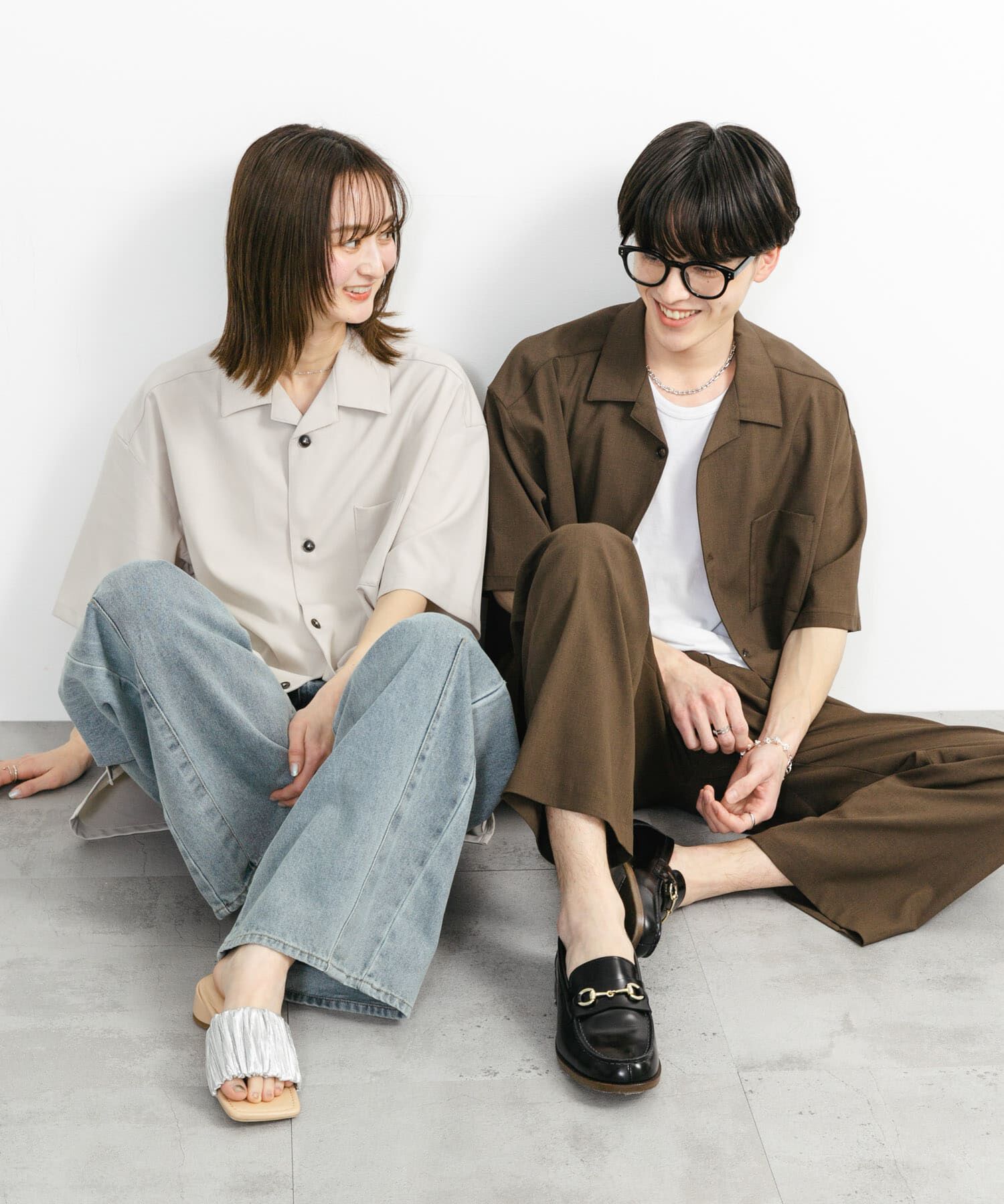 SENSE OF PLACE by URBAN RESEARCH「『ユニセックス』オープンカラールーズショートスリーブシャツ」|シャツ・ブラウス|