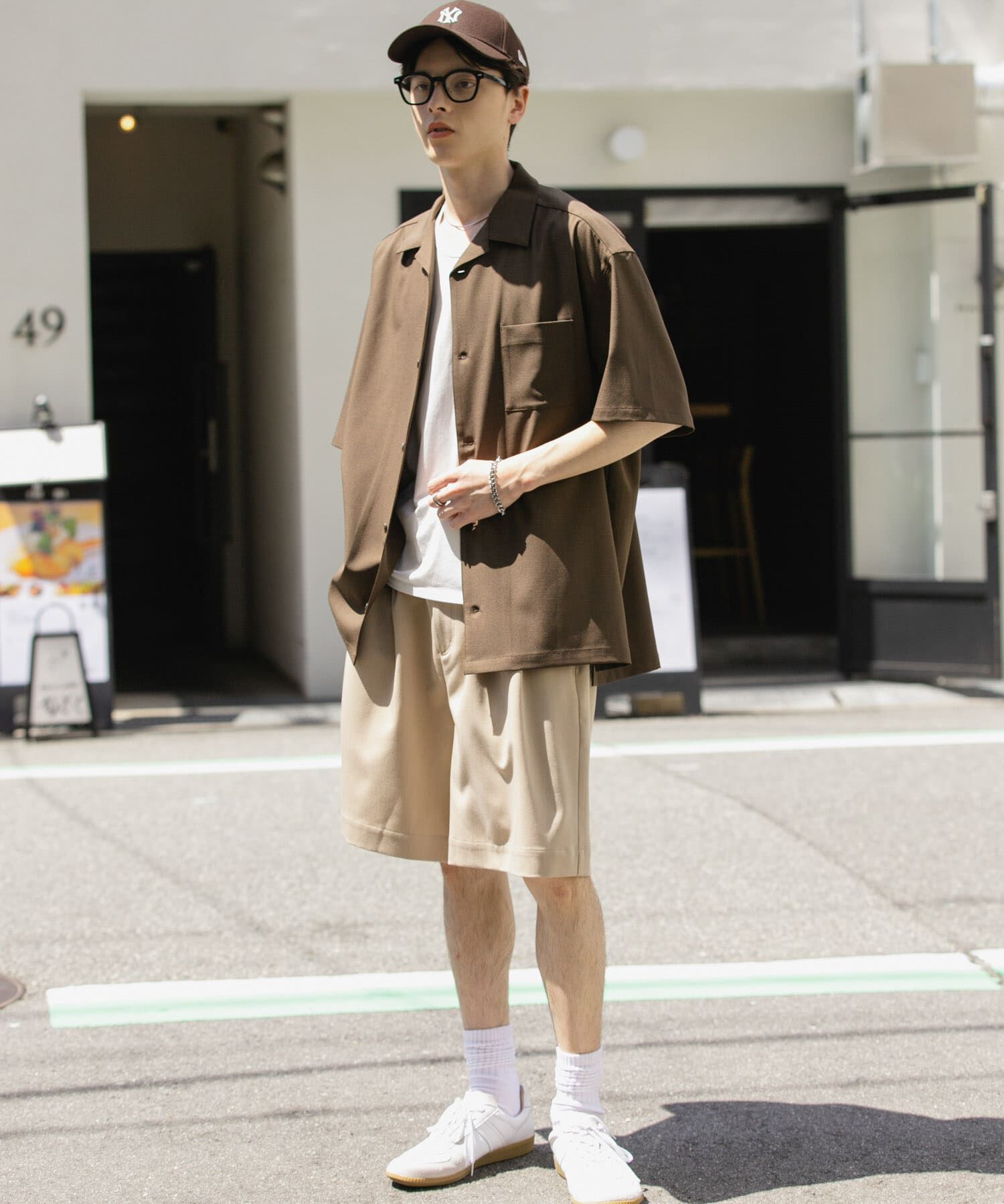 SENSE OF PLACE by URBAN RESEARCH「『ユニセックス』オープンカラールーズショートスリーブシャツ」|シャツ・ブラウス|