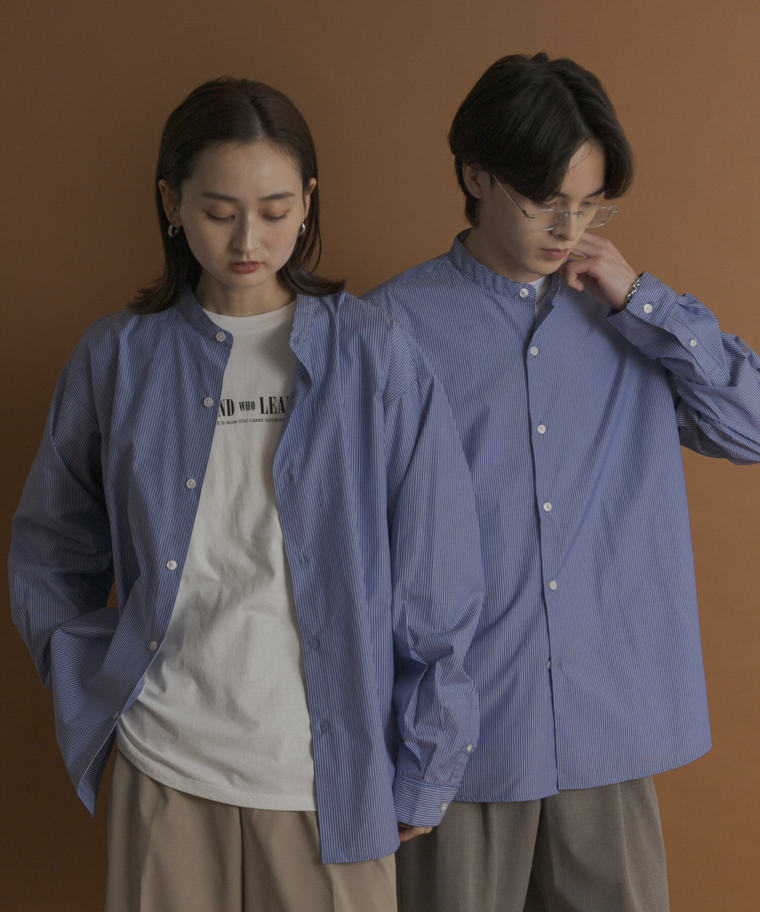 SENSE OF PLACE by URBAN RESEARCH「『WEB限定』コンフォートバンドカラーシャツ」|シャツ・ブラウス|