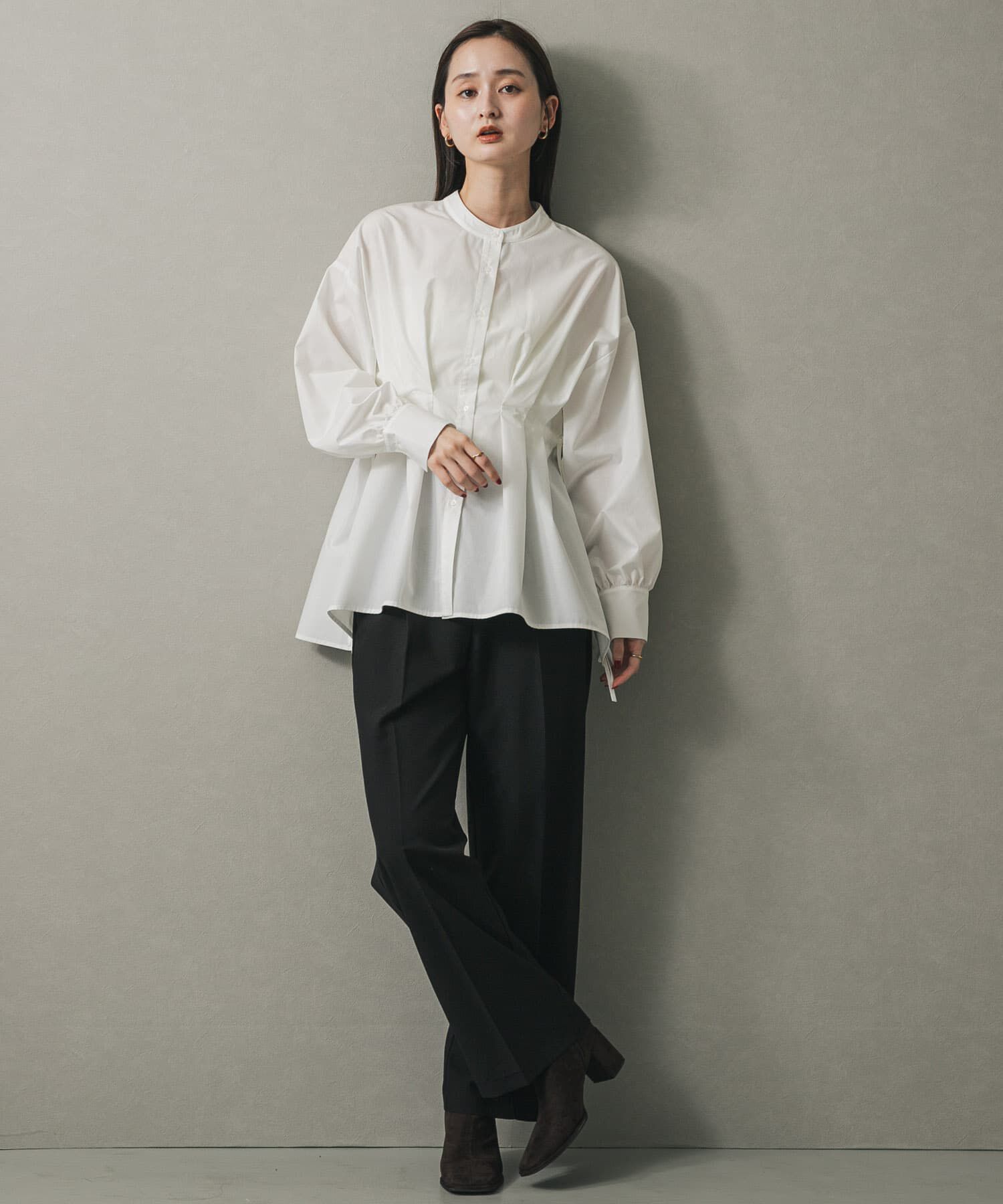 SENSE OF PLACE by URBAN RESEARCH「ウエストタックボリュームスリーブブラウス」|シャツ・ブラウス|